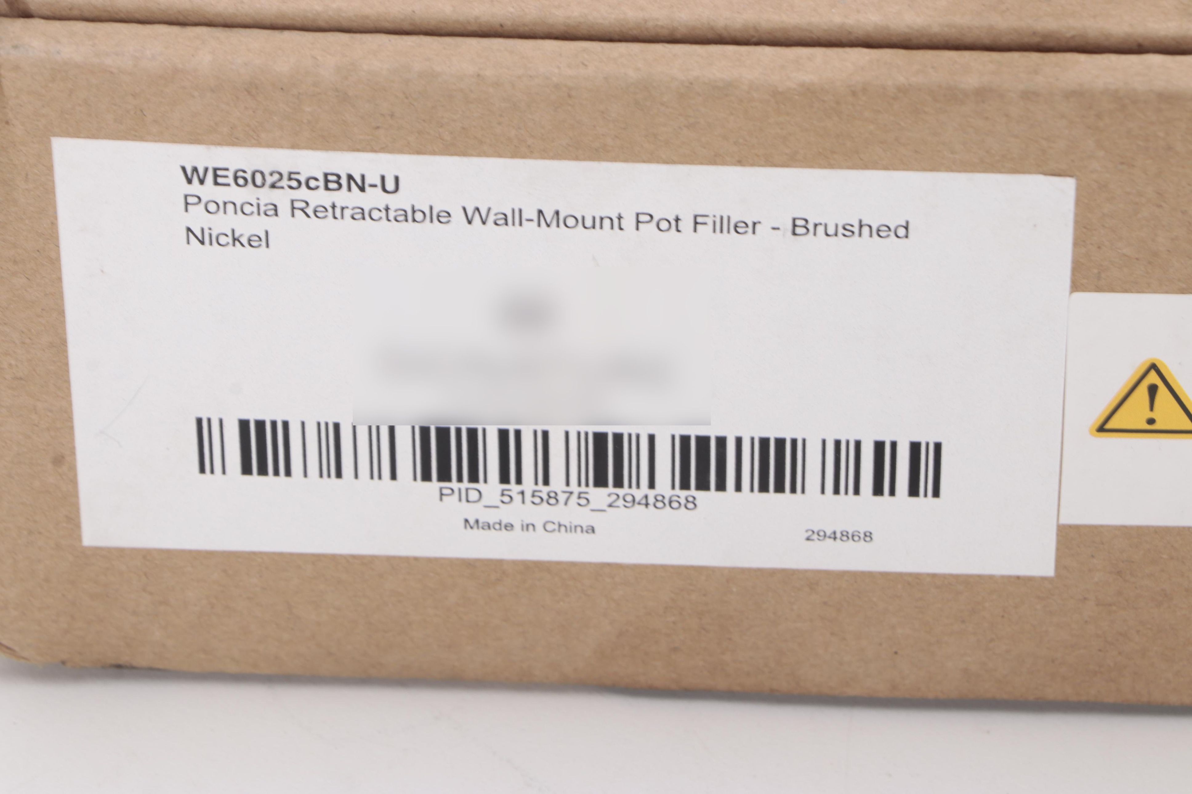 Brushed Nickel Finish Retractable Wall-Mount Pot Filler