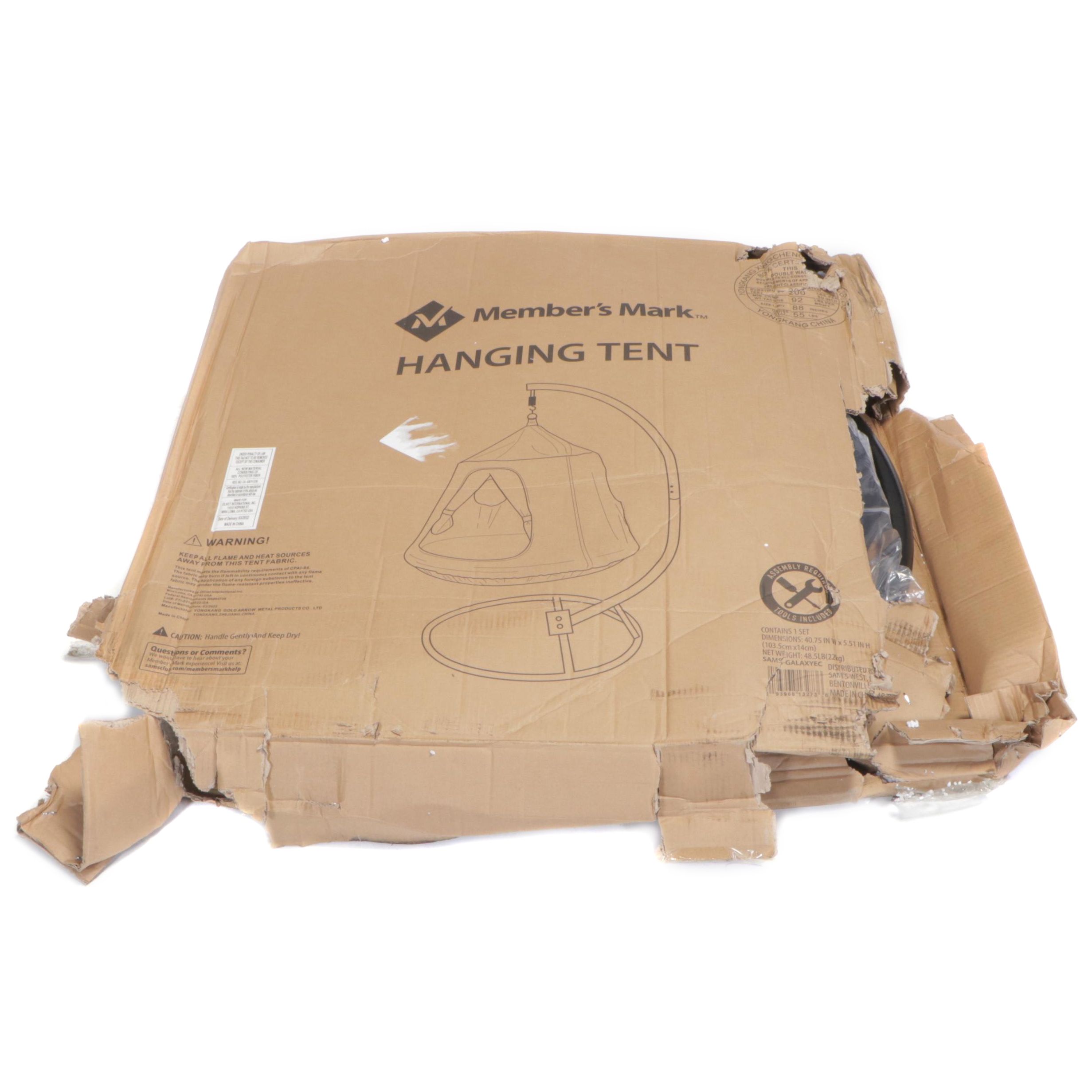 Member's Mark Hangout Pod Hanging Tent in Galaxy Print