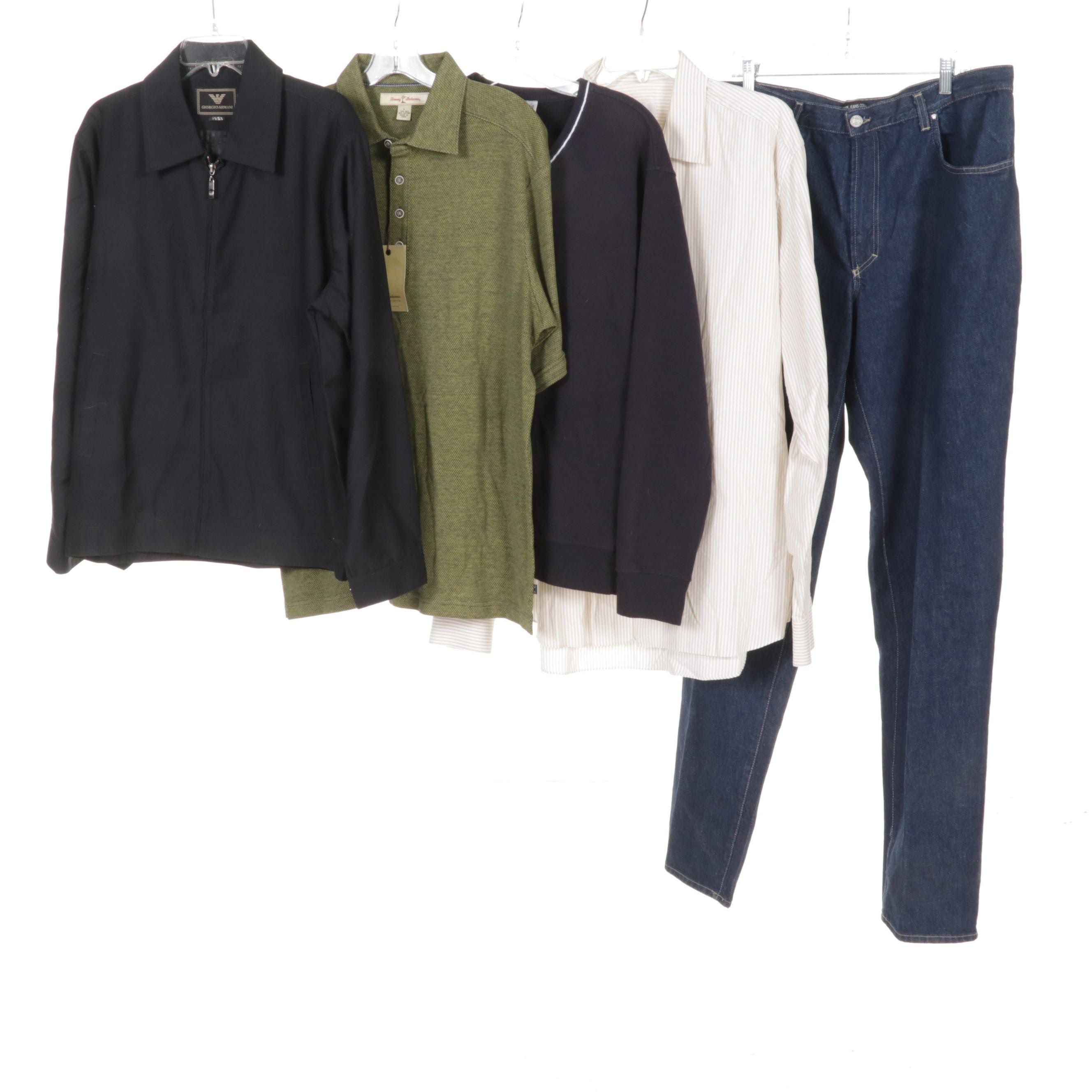 Men's Versace Couture Jeans with Prada, Armani, and Tommy Bahama Separates