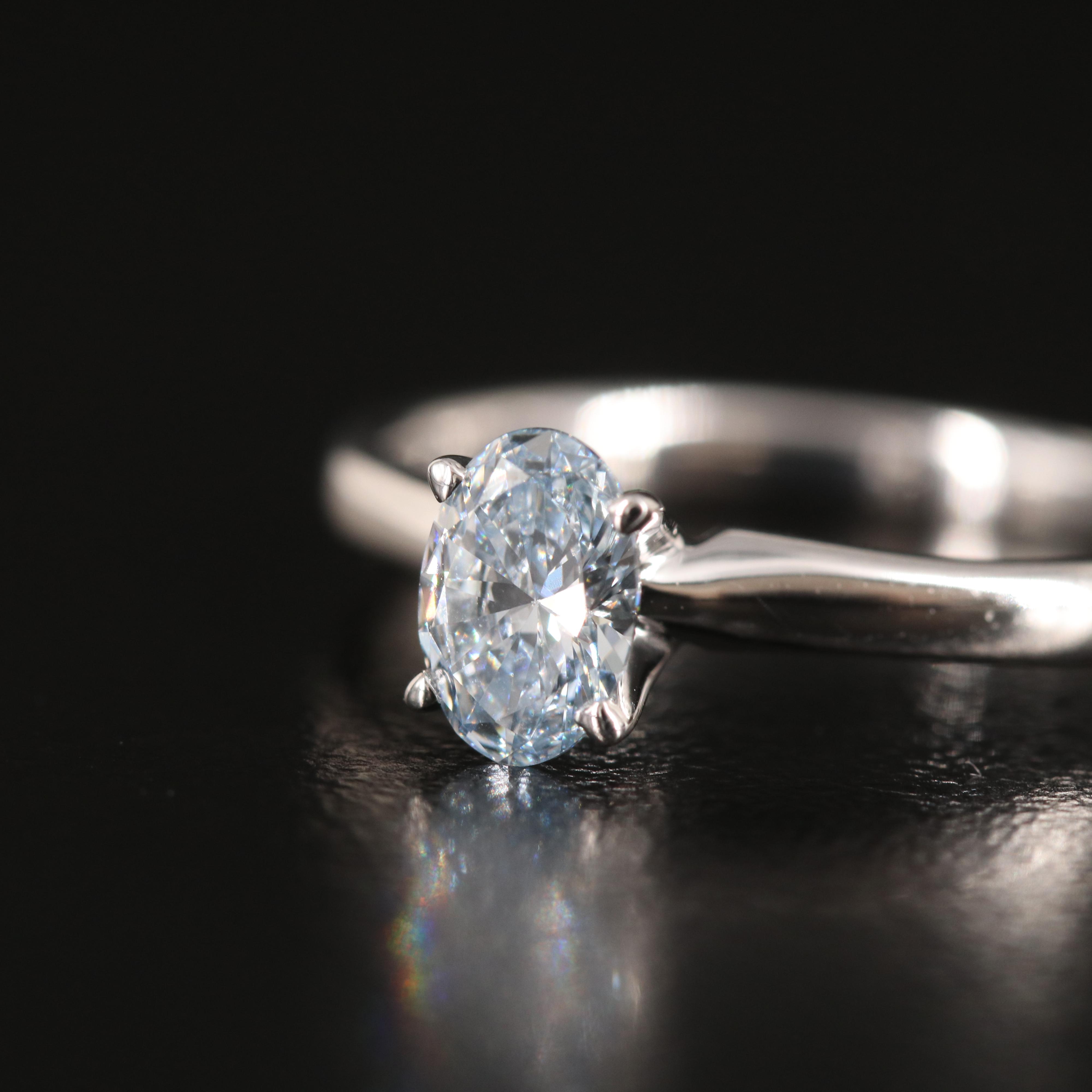 14K 0.50 CT Lab Grown Diamond Solitaire Ring