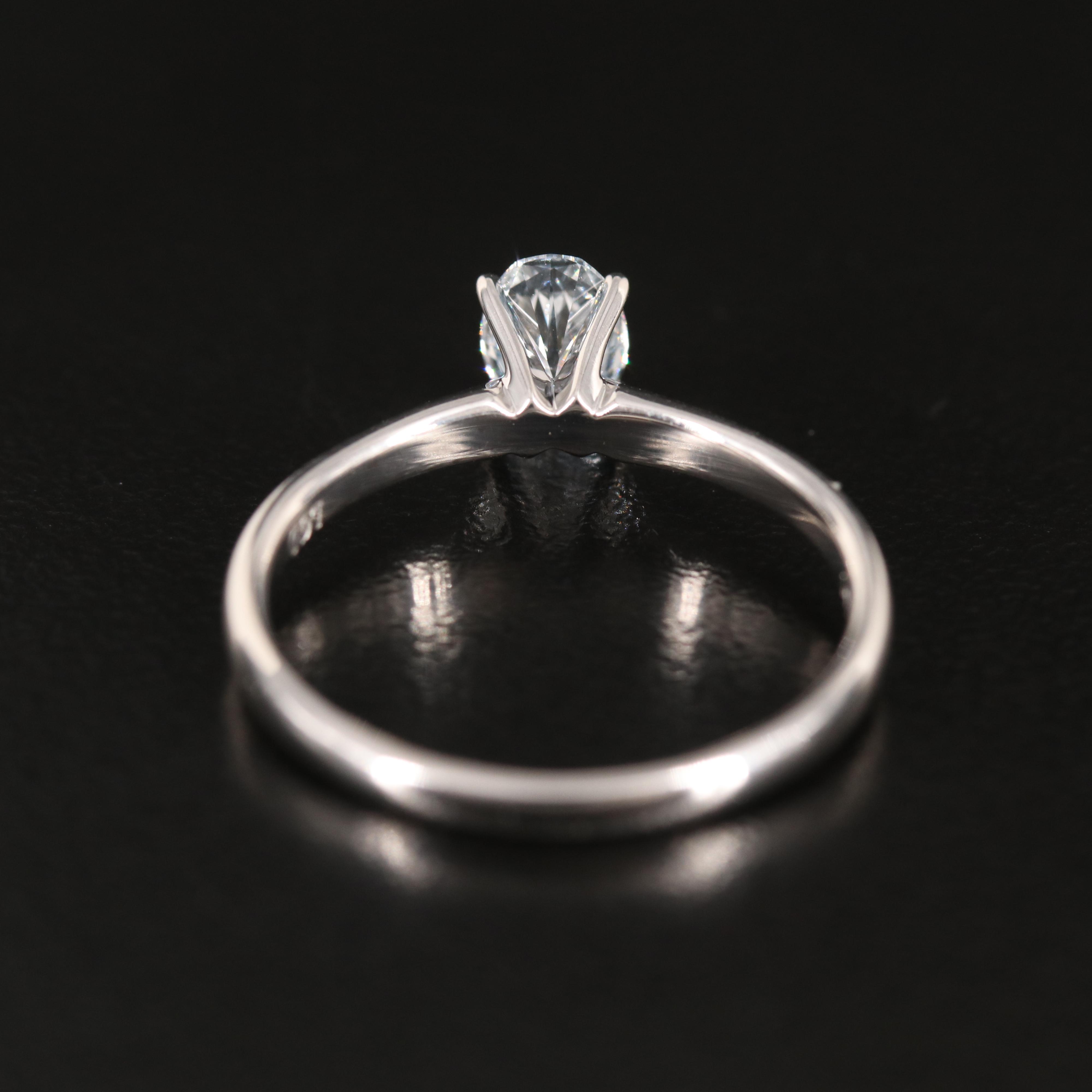 14K 0.50 CT Lab Grown Diamond Solitaire Ring