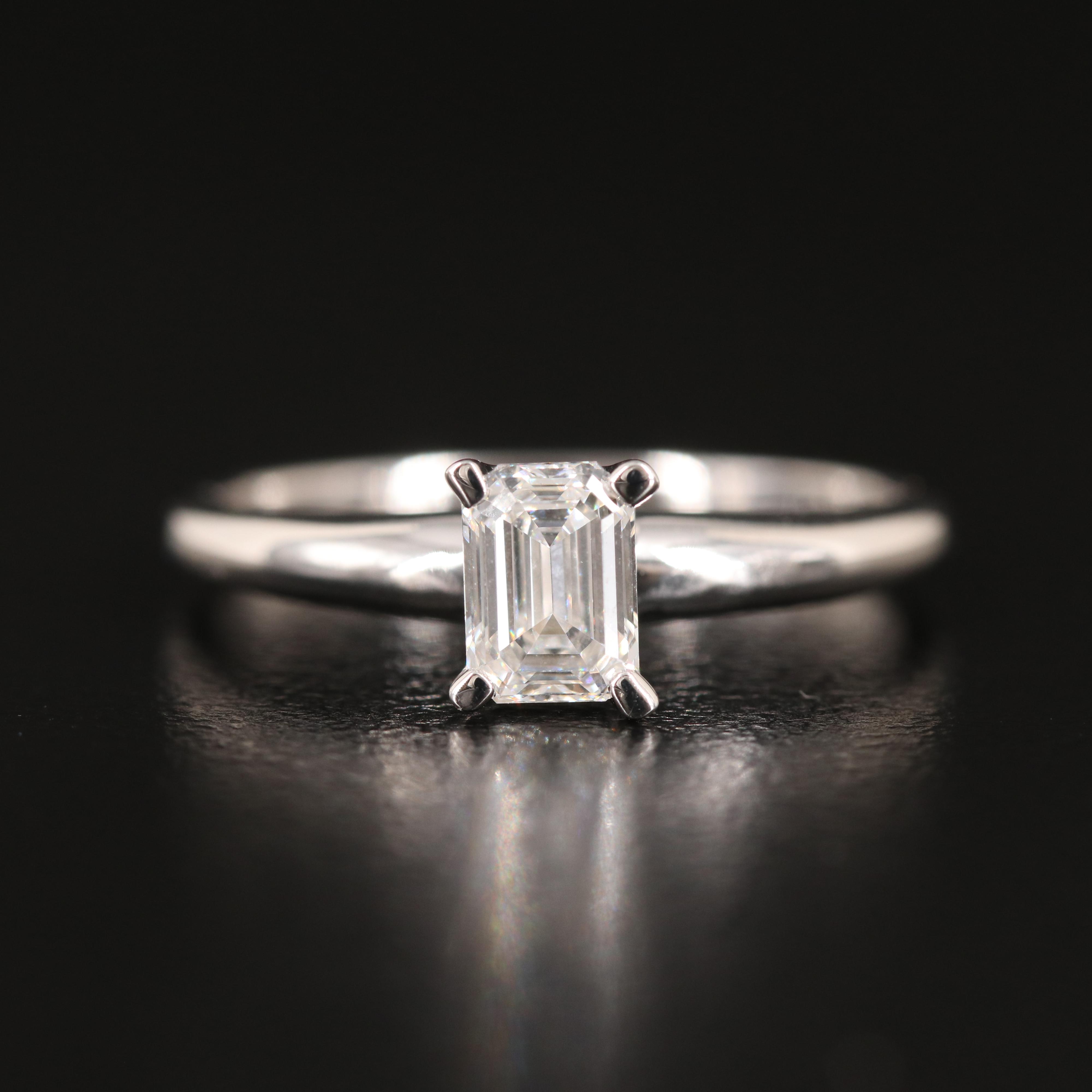 14K 0.59 CT Lab Grown Diamond Solitaire Ring