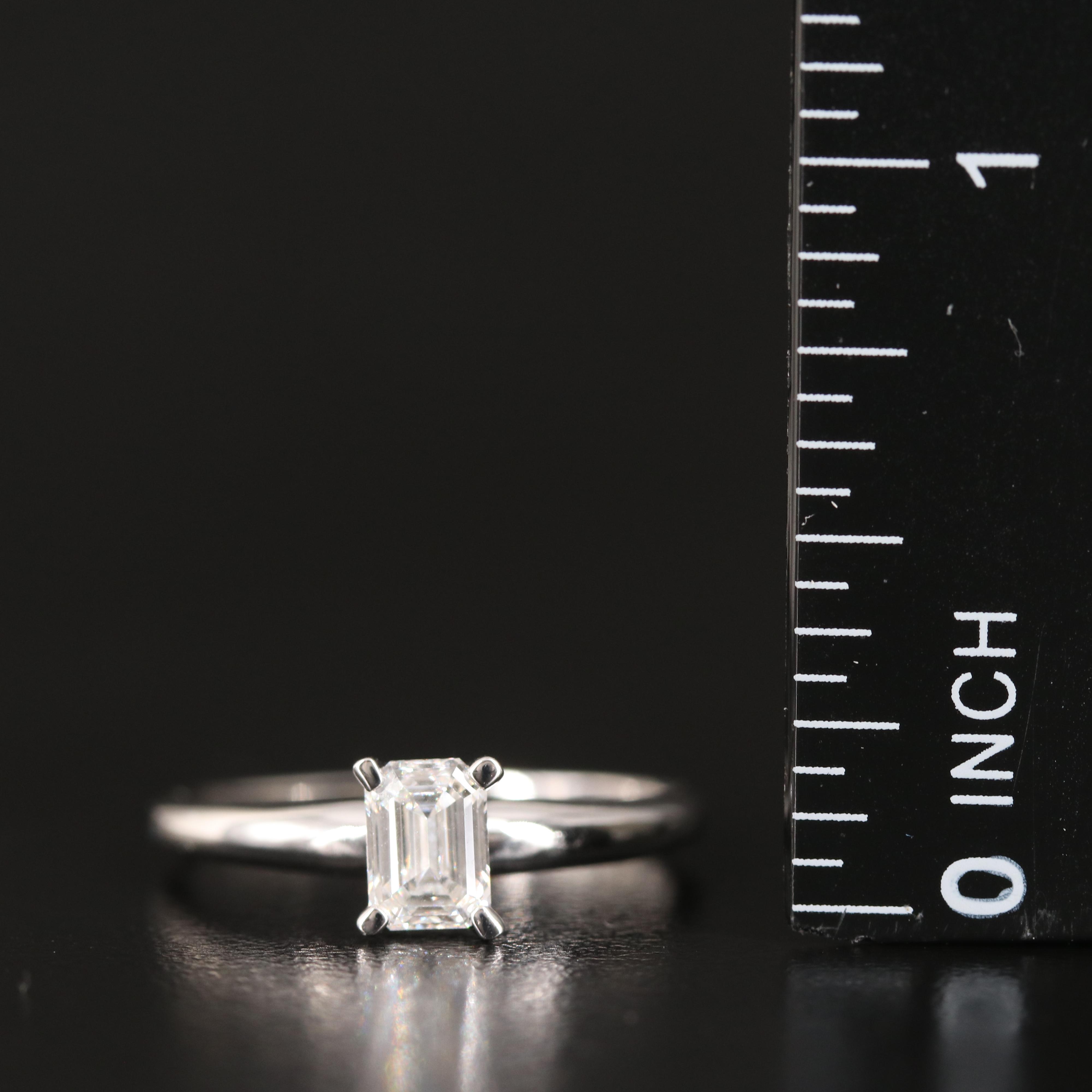 14K 0.59 CT Lab Grown Diamond Solitaire Ring