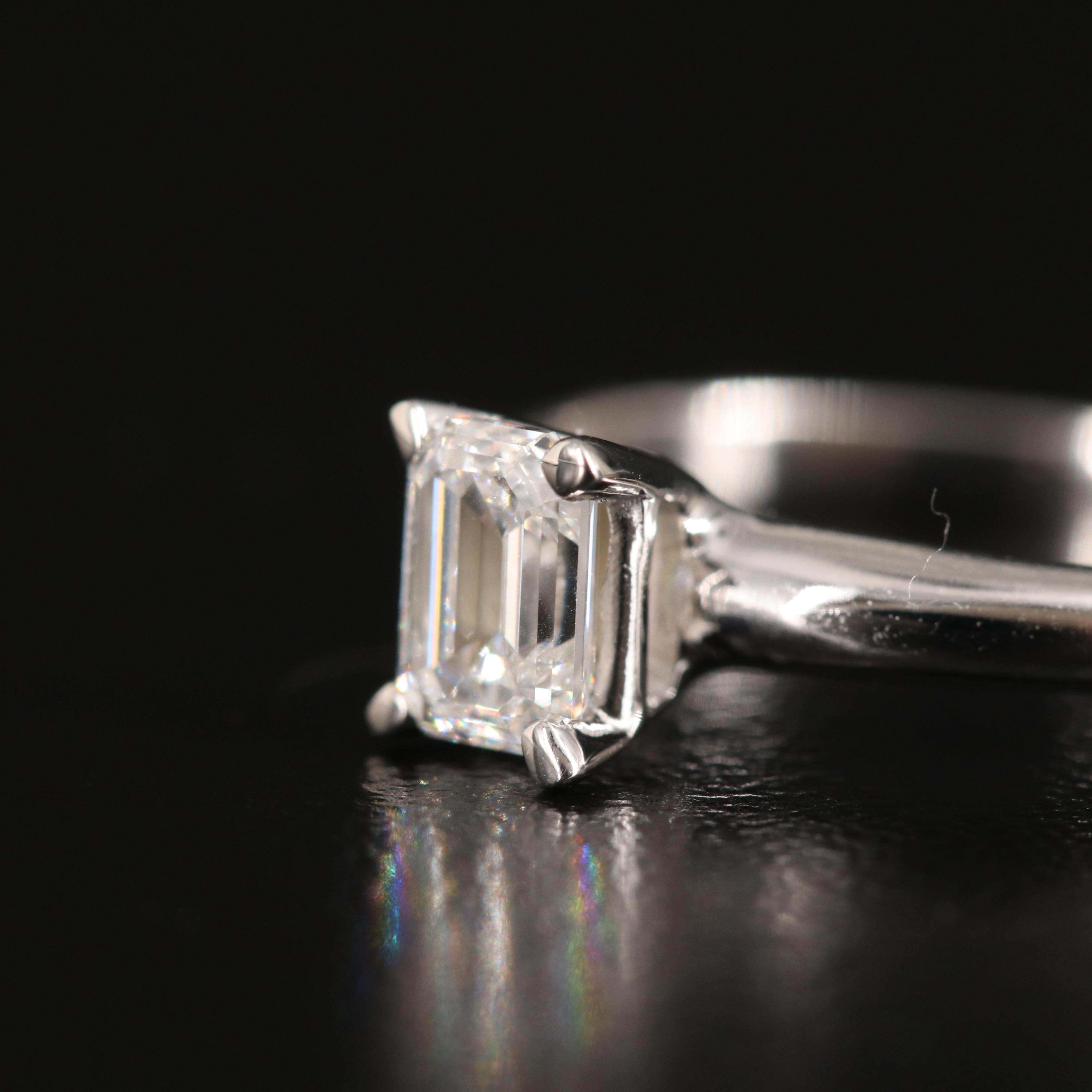 14K 0.59 CT Lab Grown Diamond Solitaire Ring