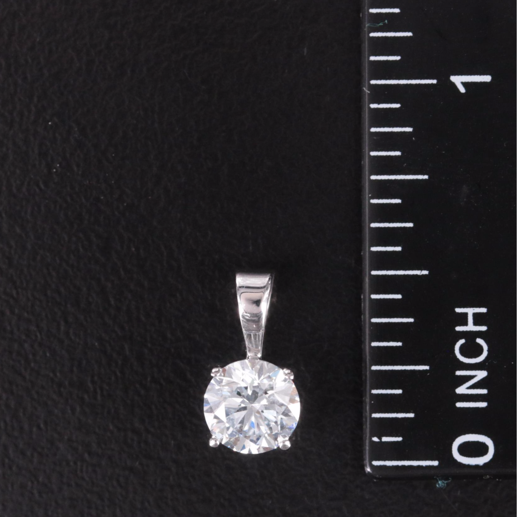 14K 0.94 CT Lab Grown Diamond Solitaire Pendant