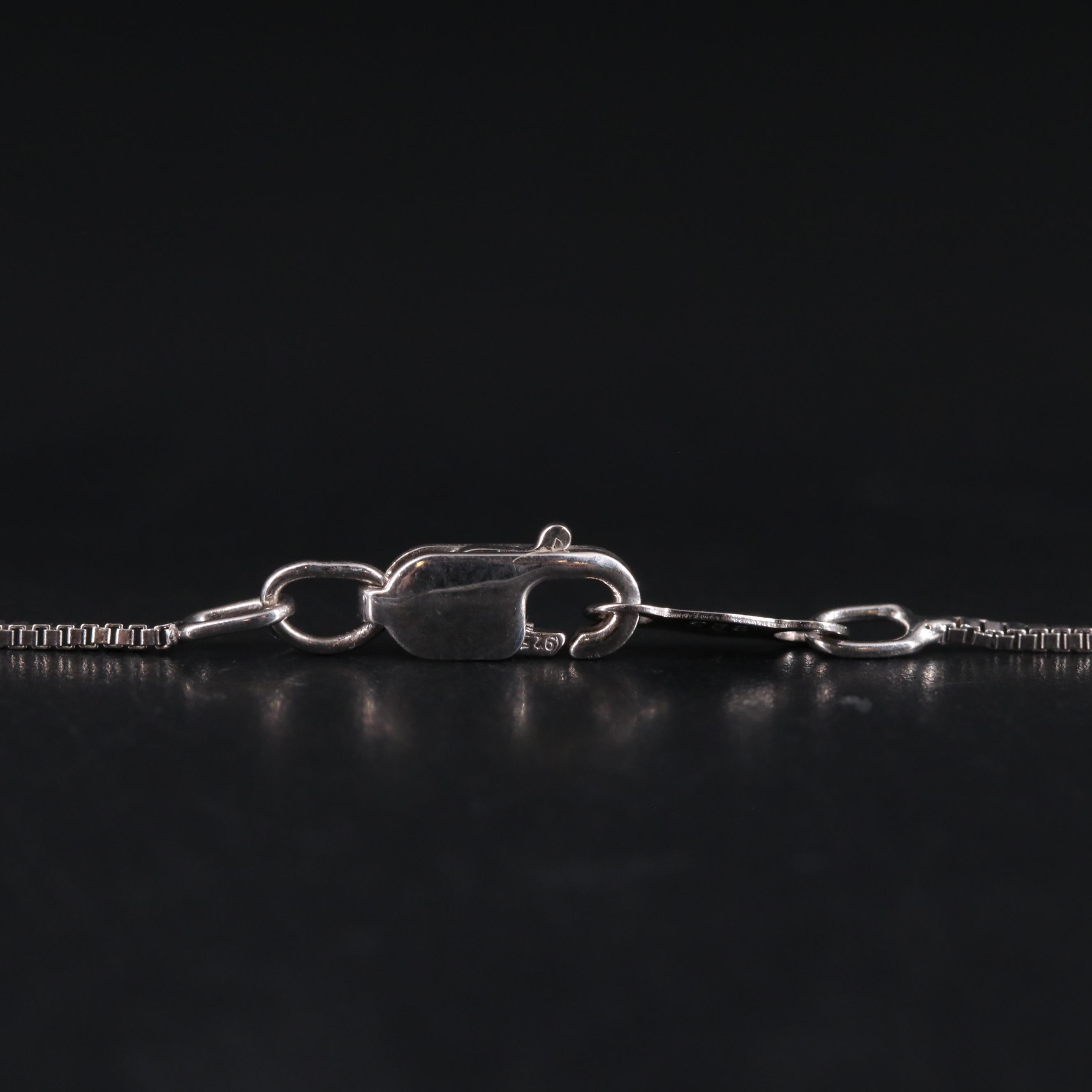 Sterling Silver Topaz and Sapphire Pendant Necklace