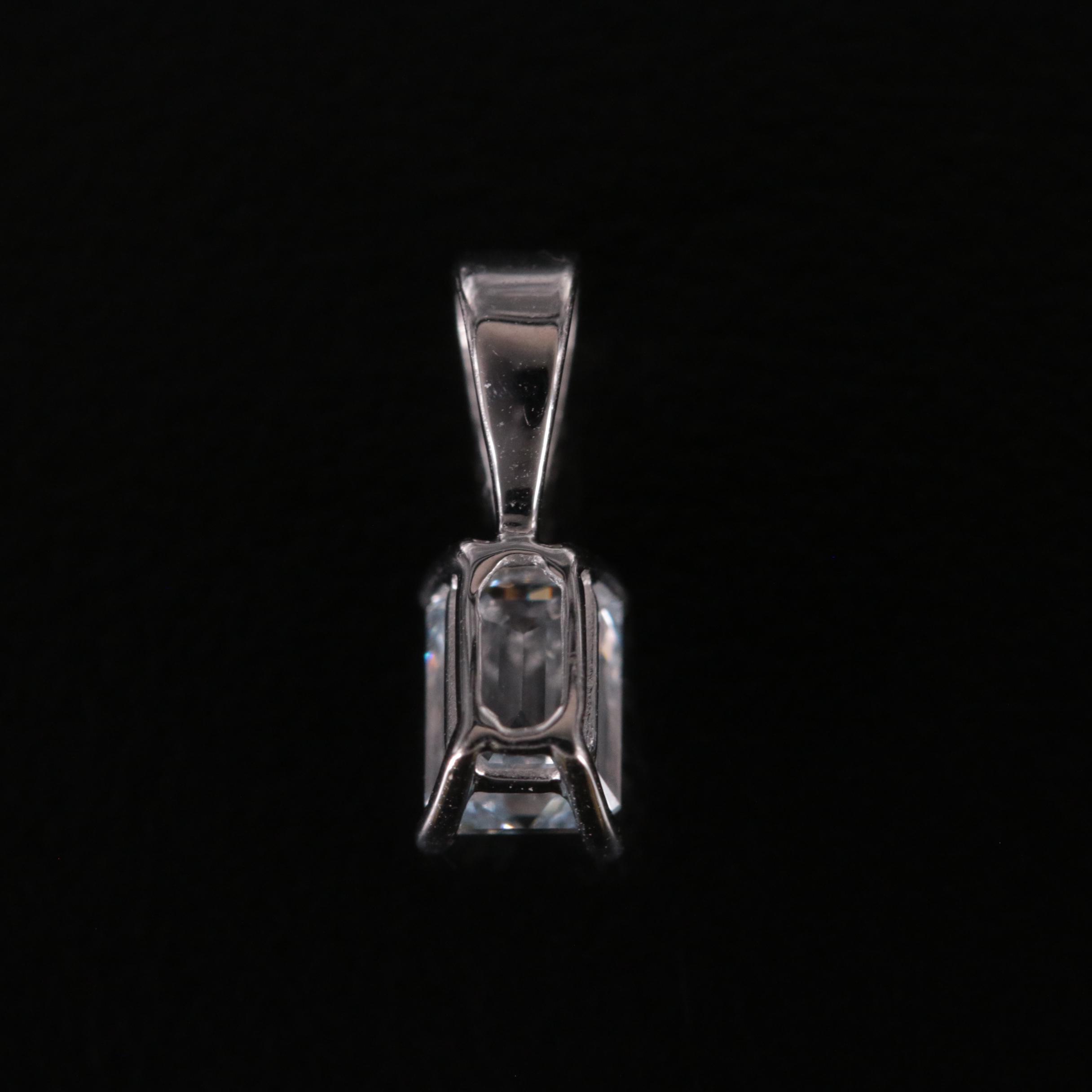 14K 0.48 CT Lab Grown Diamond Solitaire Pendant