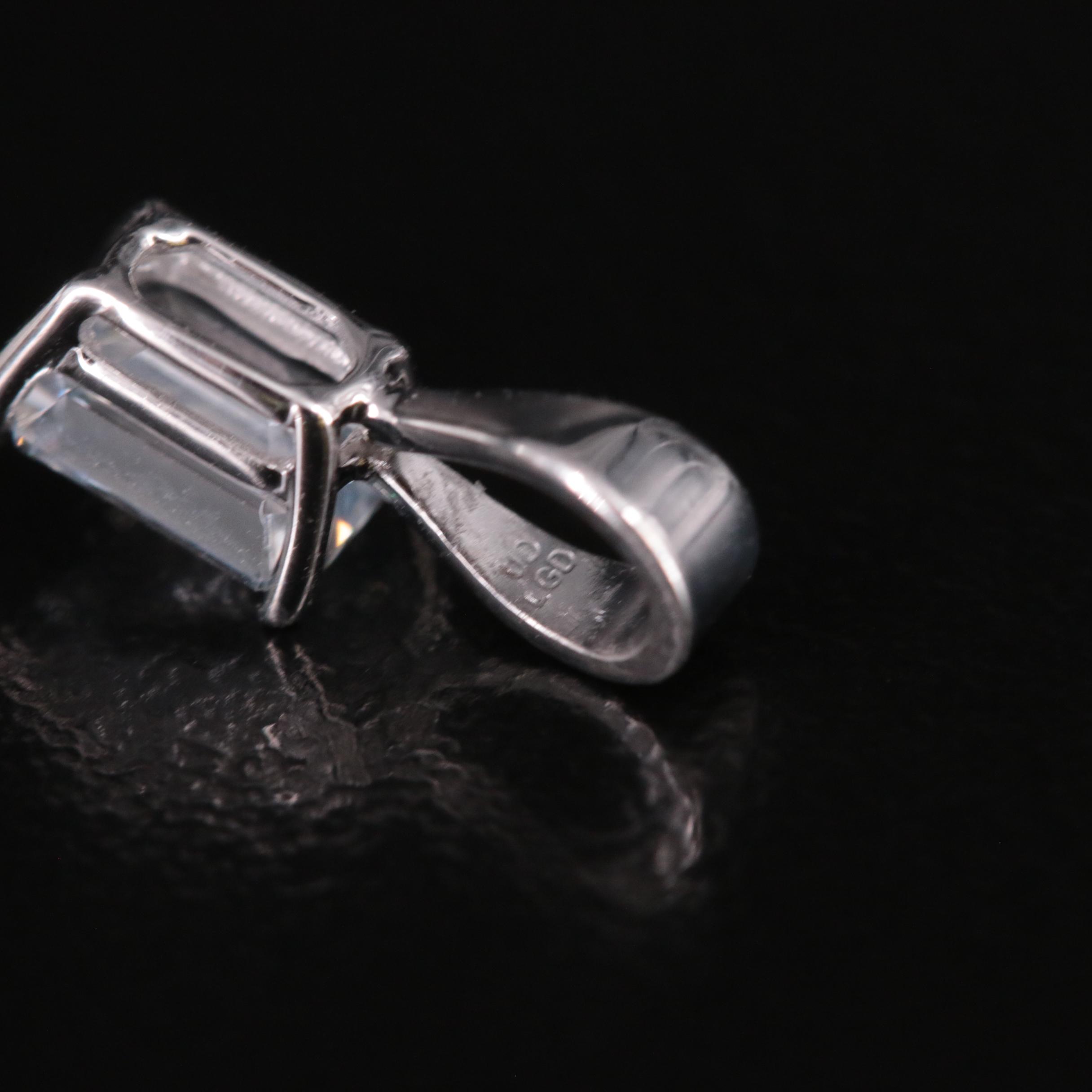 14K 0.48 CT Lab Grown Diamond Solitaire Pendant