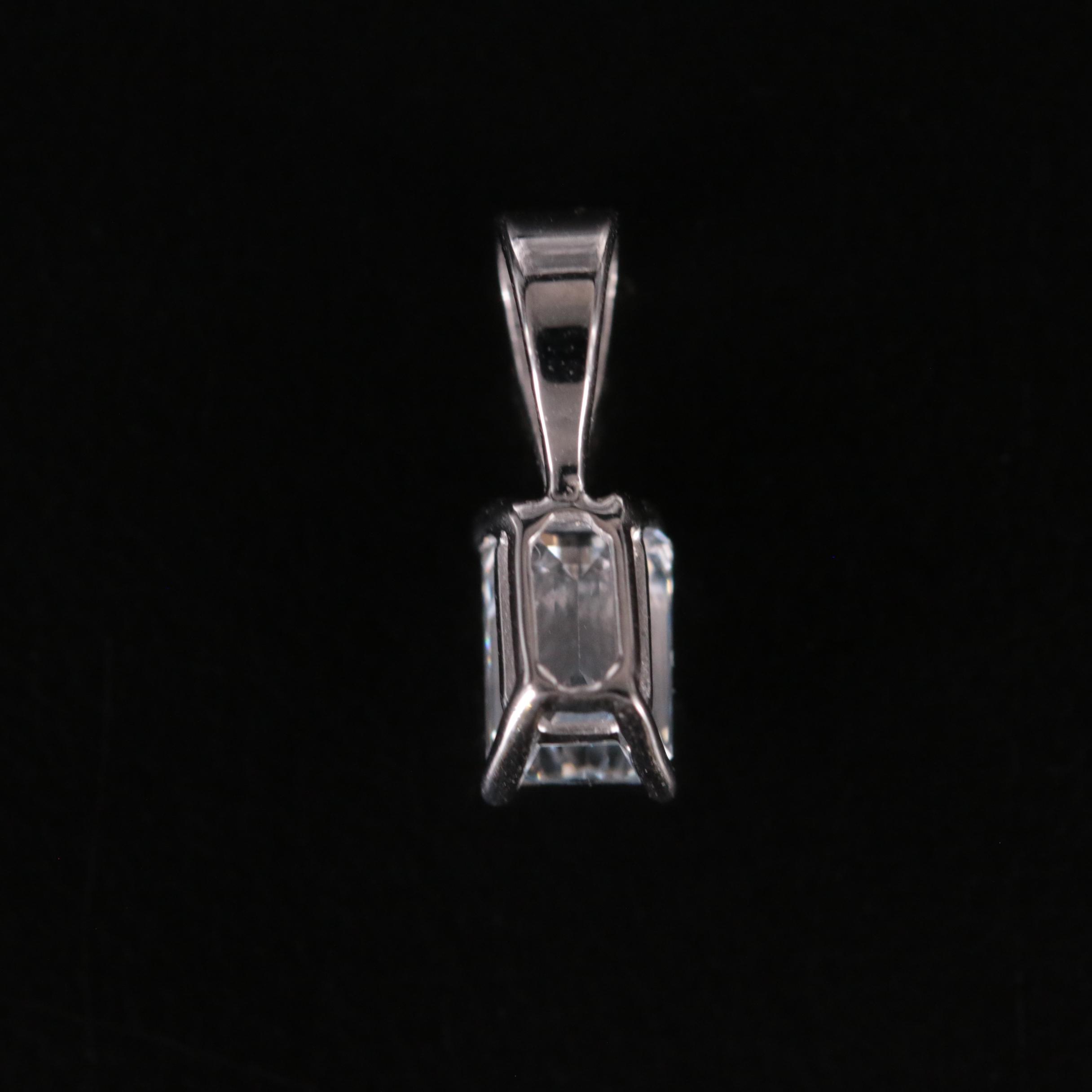 14K 0.47 CT Lab Grown Diamond Solitaire Pendant