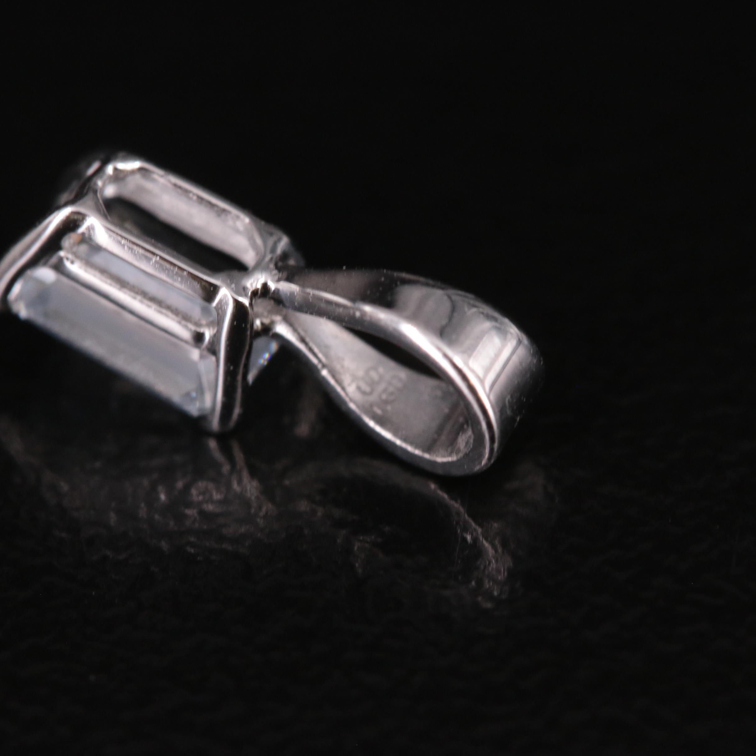 14K 0.47 CT Lab Grown Diamond Solitaire Pendant