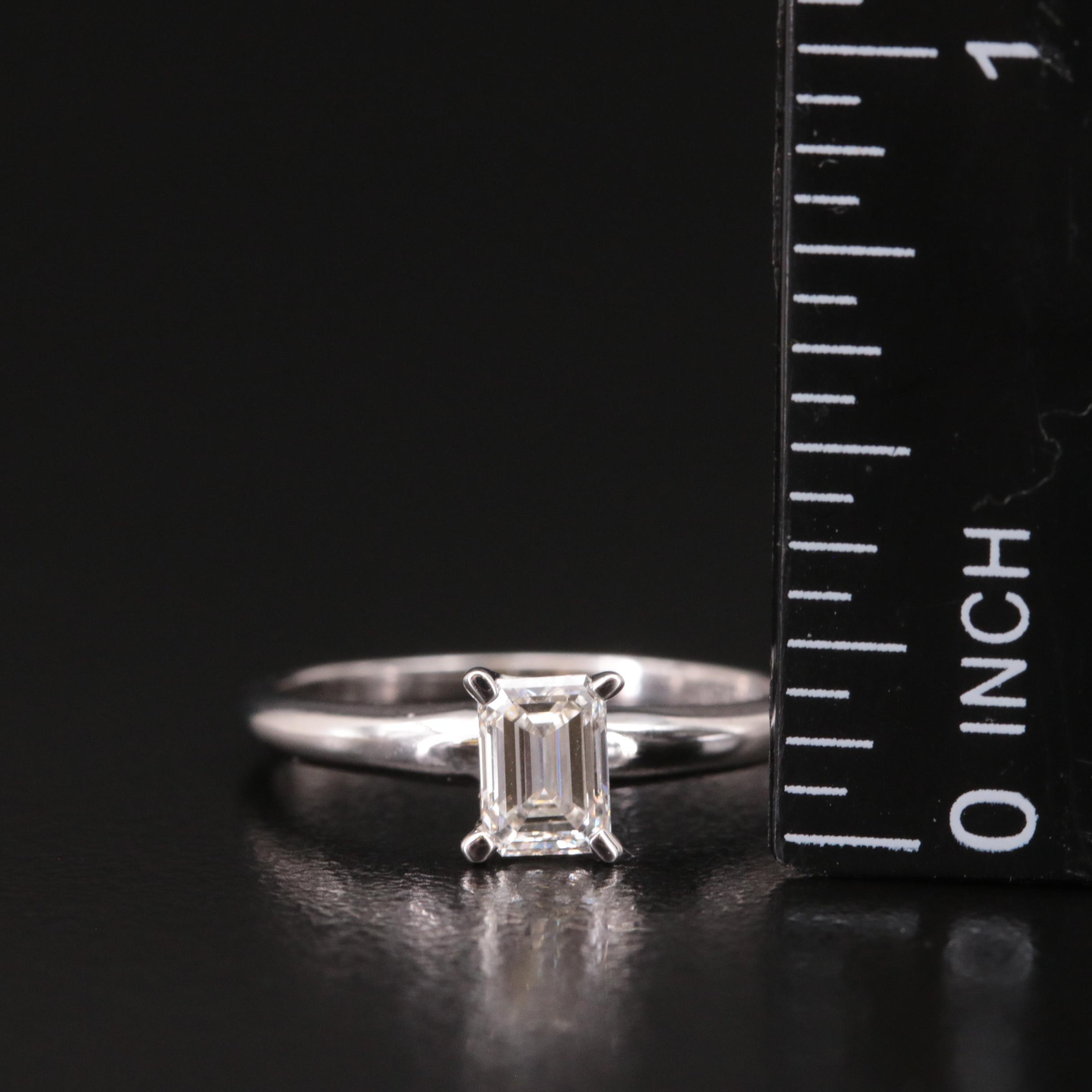 14K 0.60 CT Lab Grown Diamond Solitaire Ring