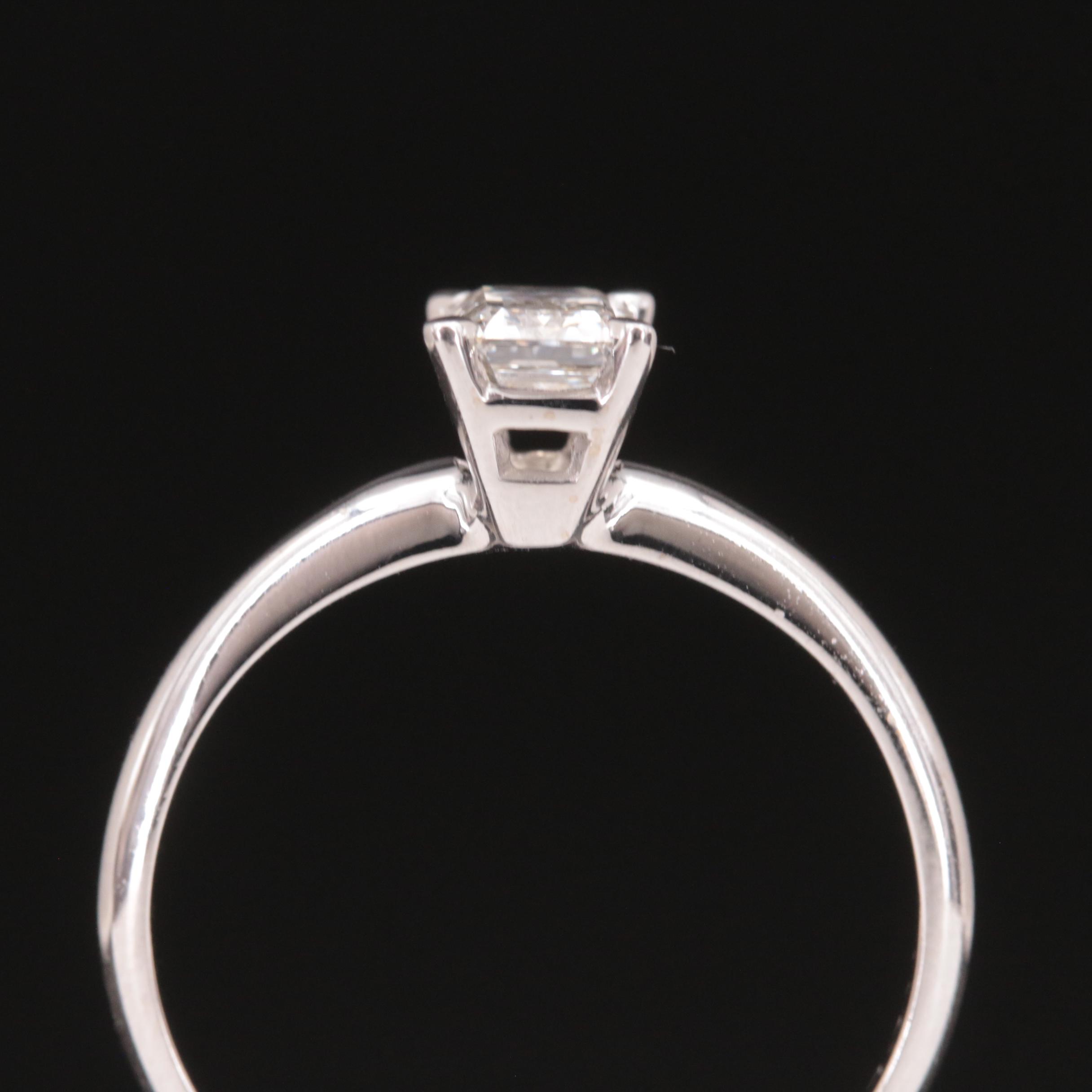 14K 0.60 CT Lab Grown Diamond Solitaire Ring