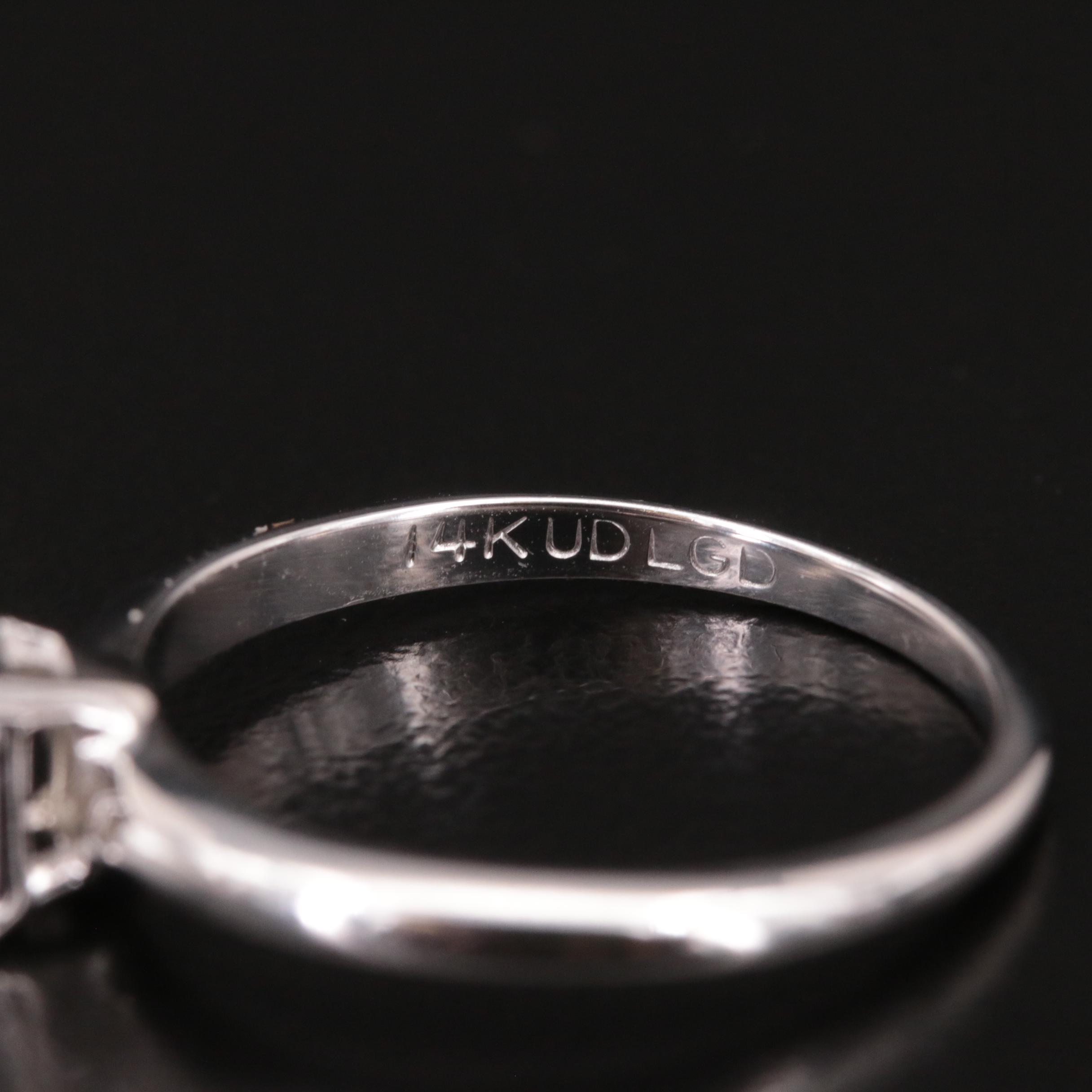 14K 0.60 CT Lab Grown Diamond Solitaire Ring