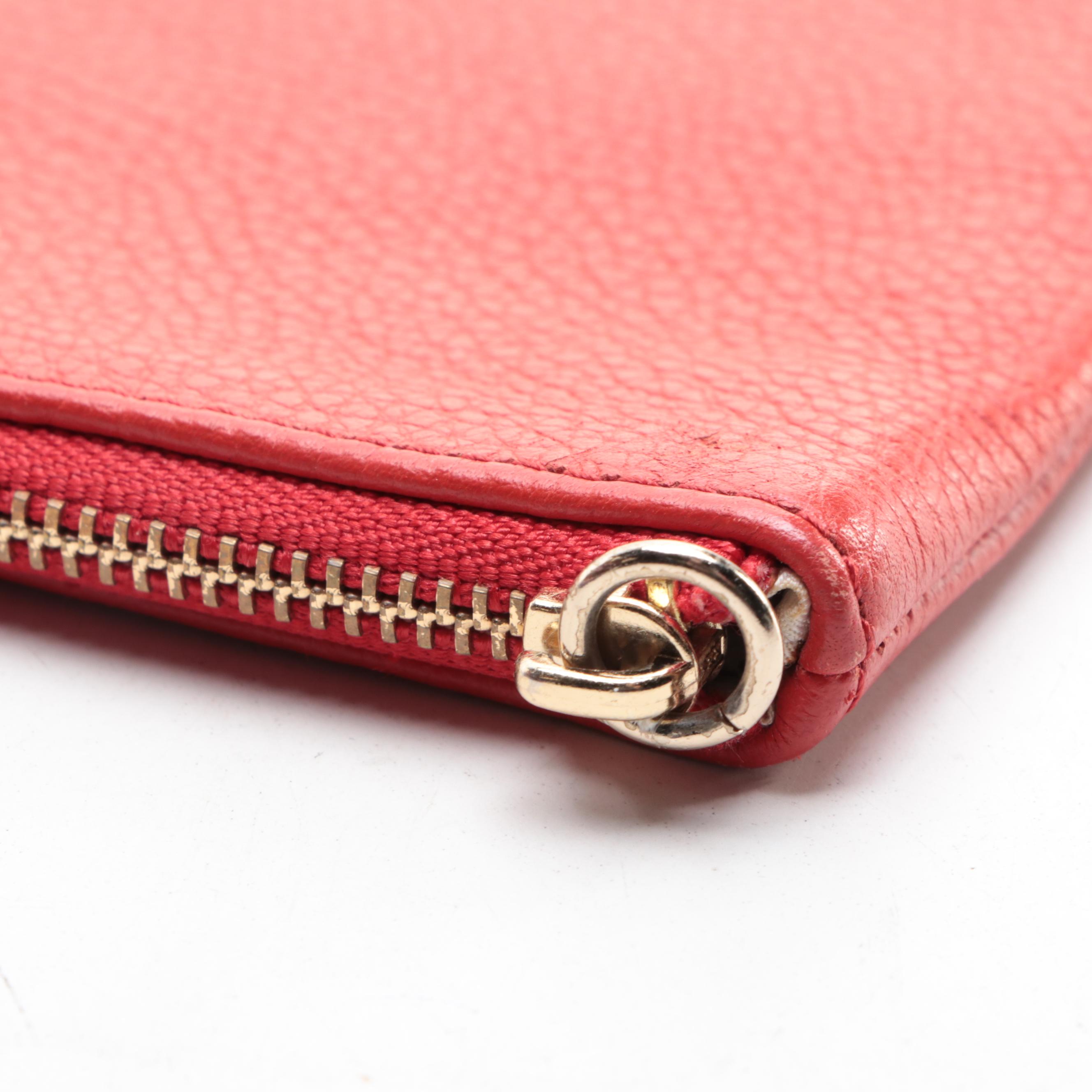 Kate Spade Tote Bag in Striped Canvas, Crossbody Bag, and Small Pouch in Leather