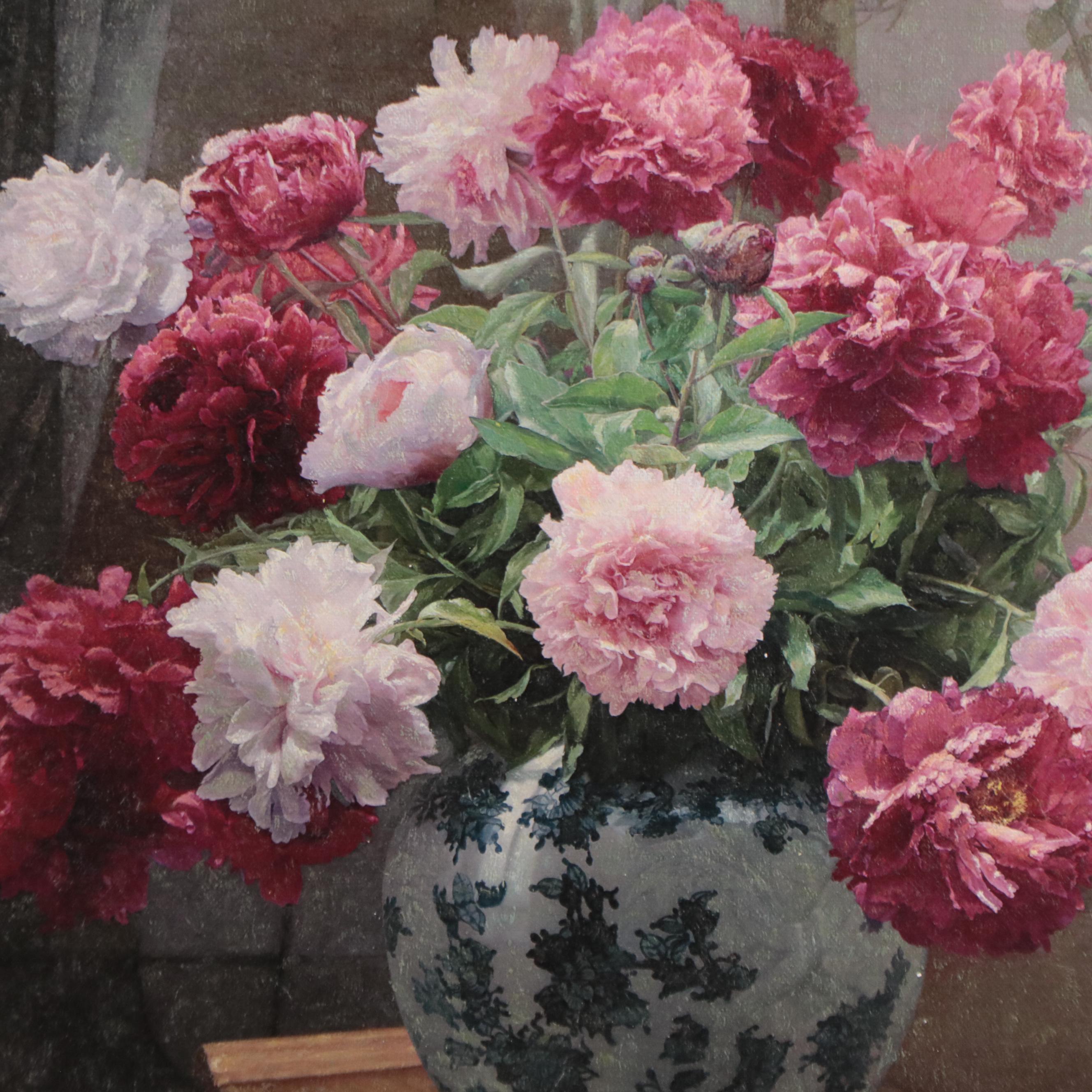 Lik Floral Still Life Oil Painting, 21st Century