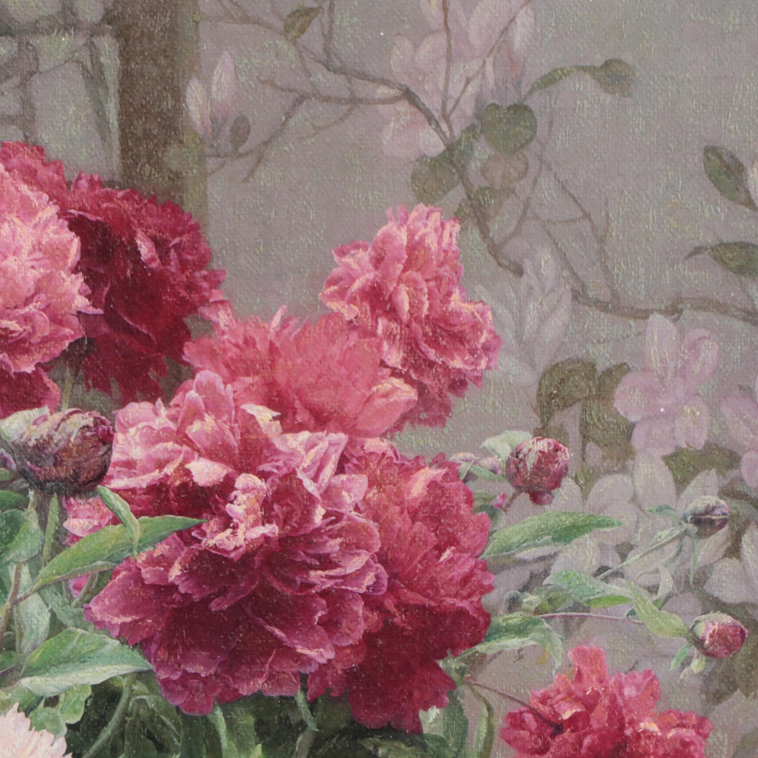 Lik Floral Still Life Oil Painting, 21st Century