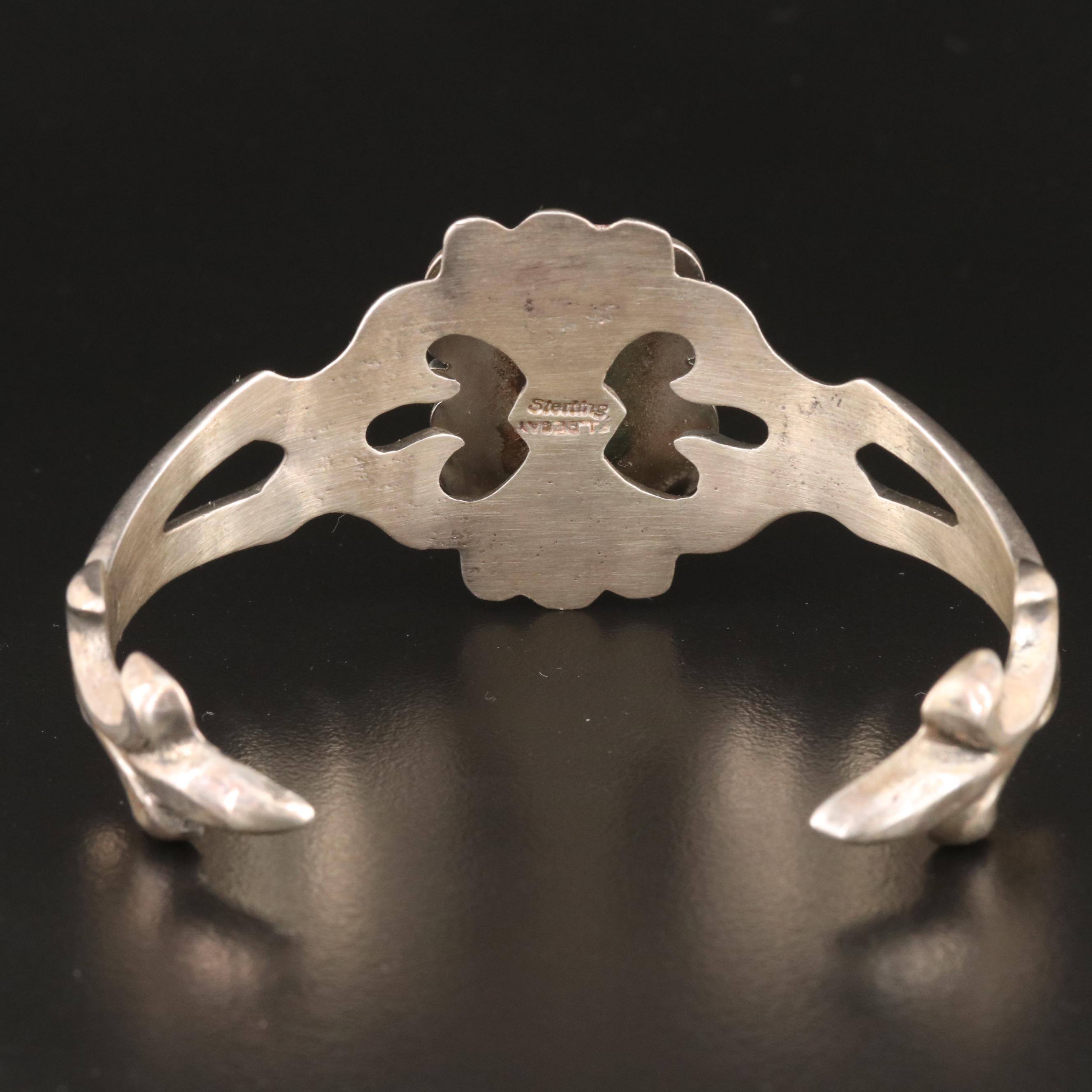 F.L. Begay Navajo Diné Sterling Jasper Cuff