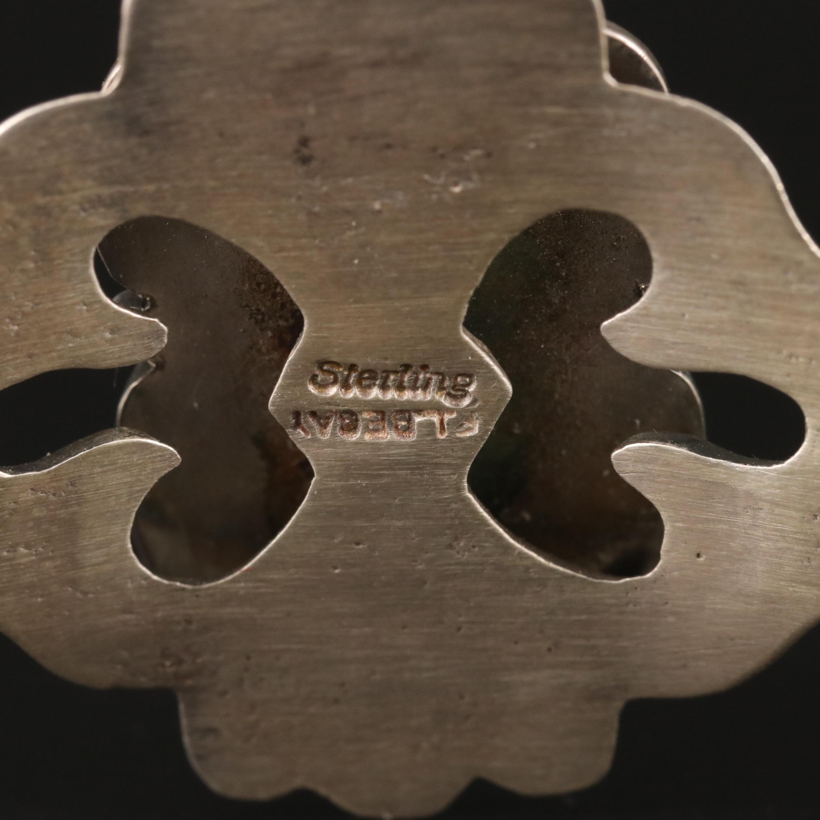 F.L. Begay Navajo Diné Sterling Jasper Cuff