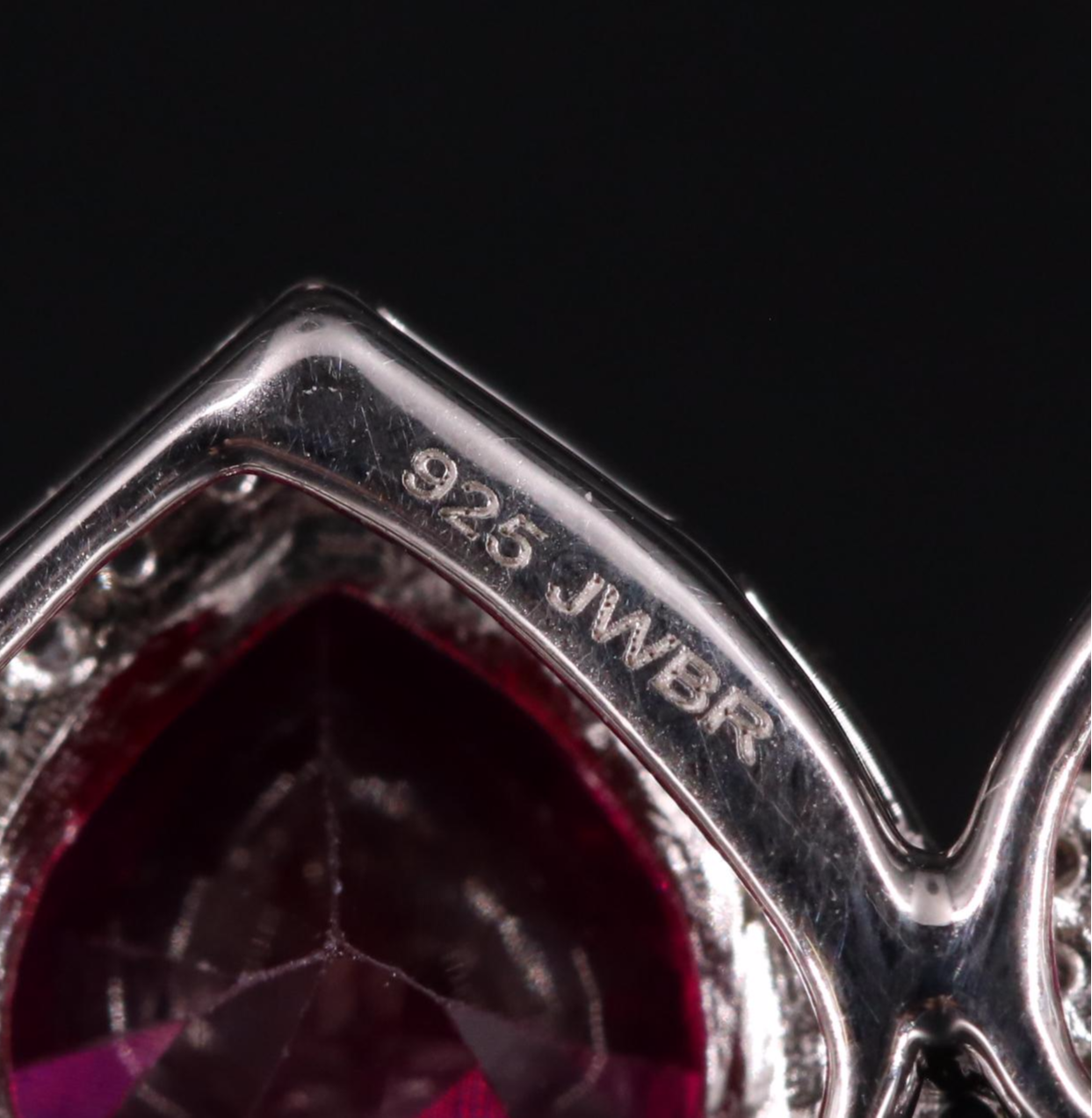 Sterling Silver Ruby and Sapphire Slide Bracelet