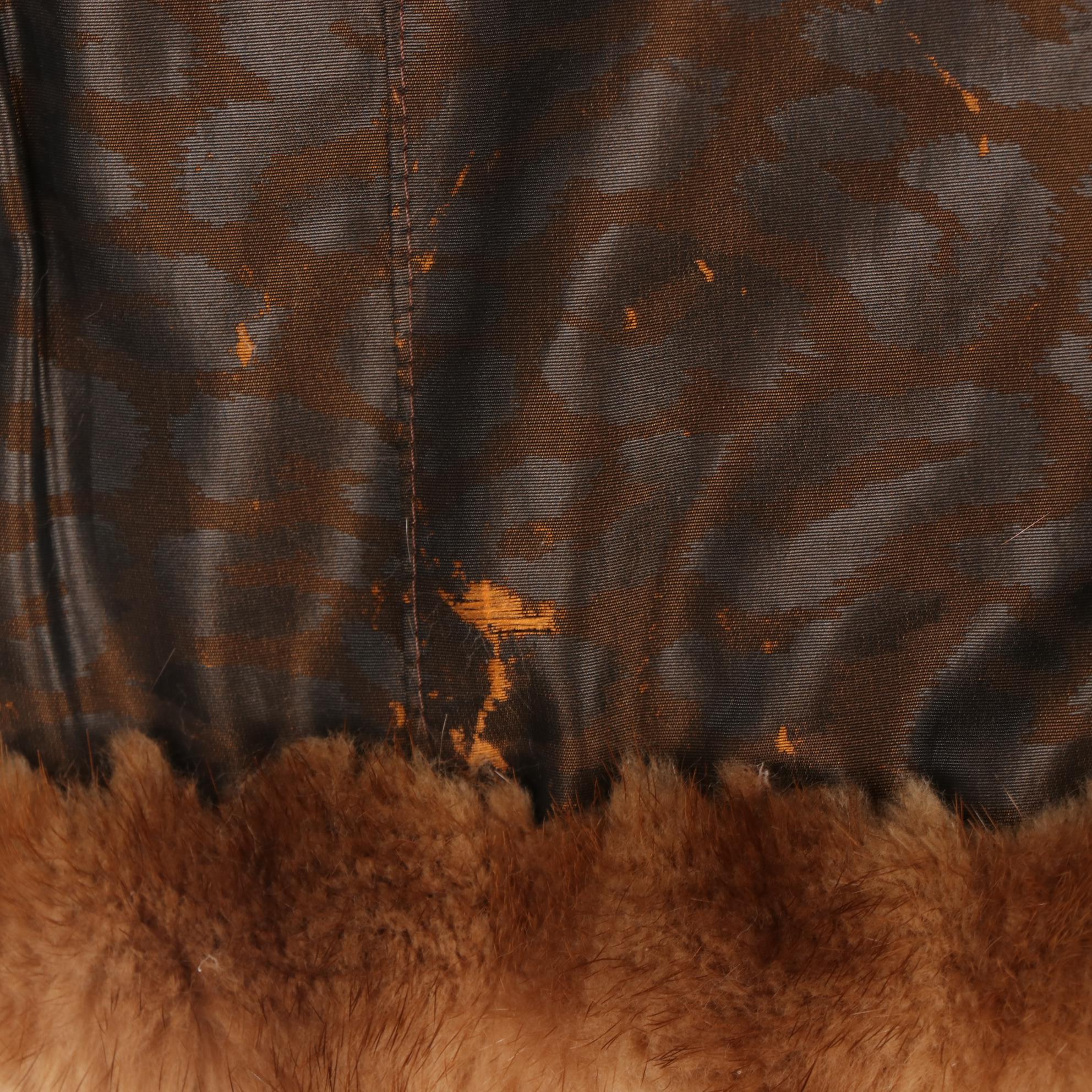 Cropped Mink Fur Vest with Hood