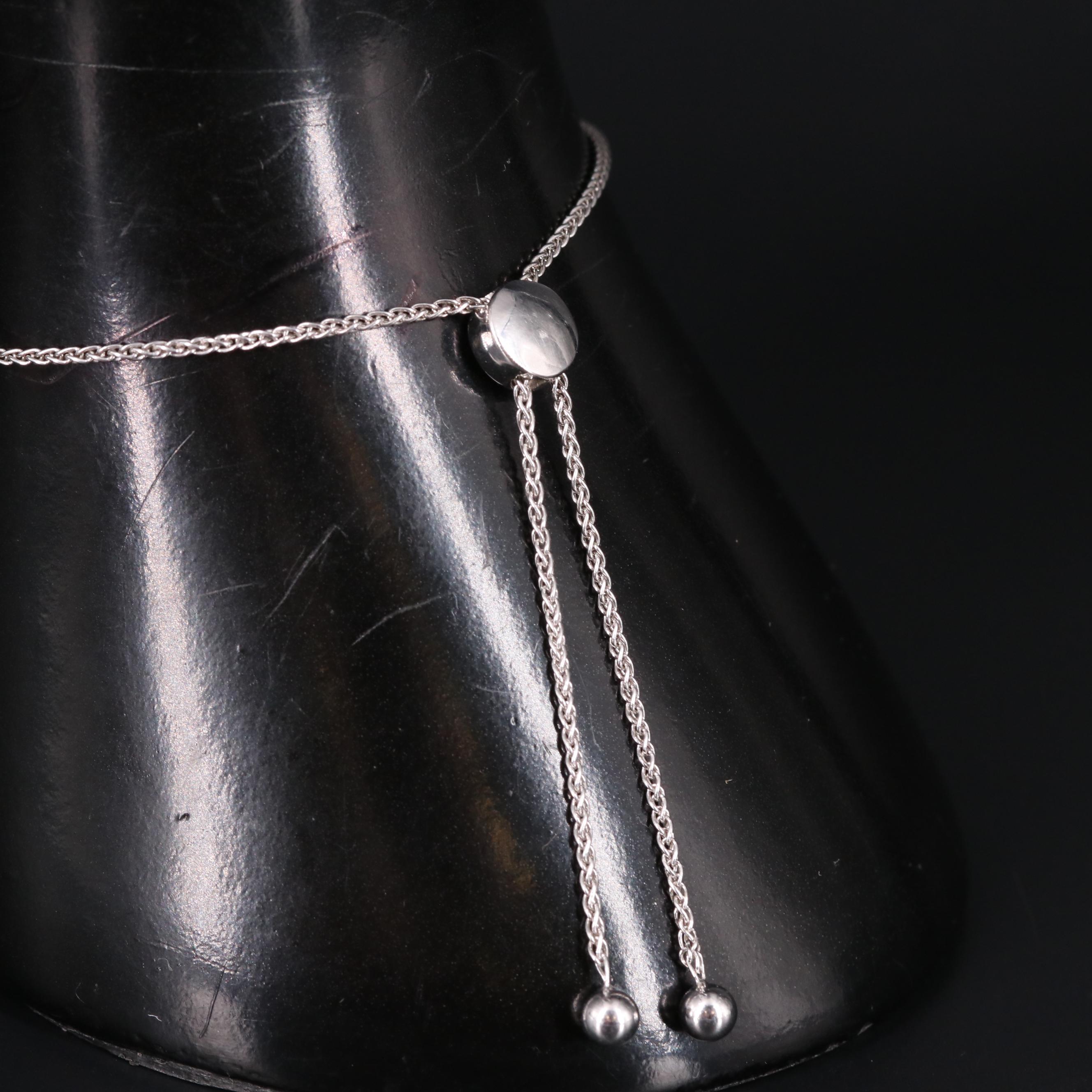 Sterling Silver Peridot and Sapphire Bracelet