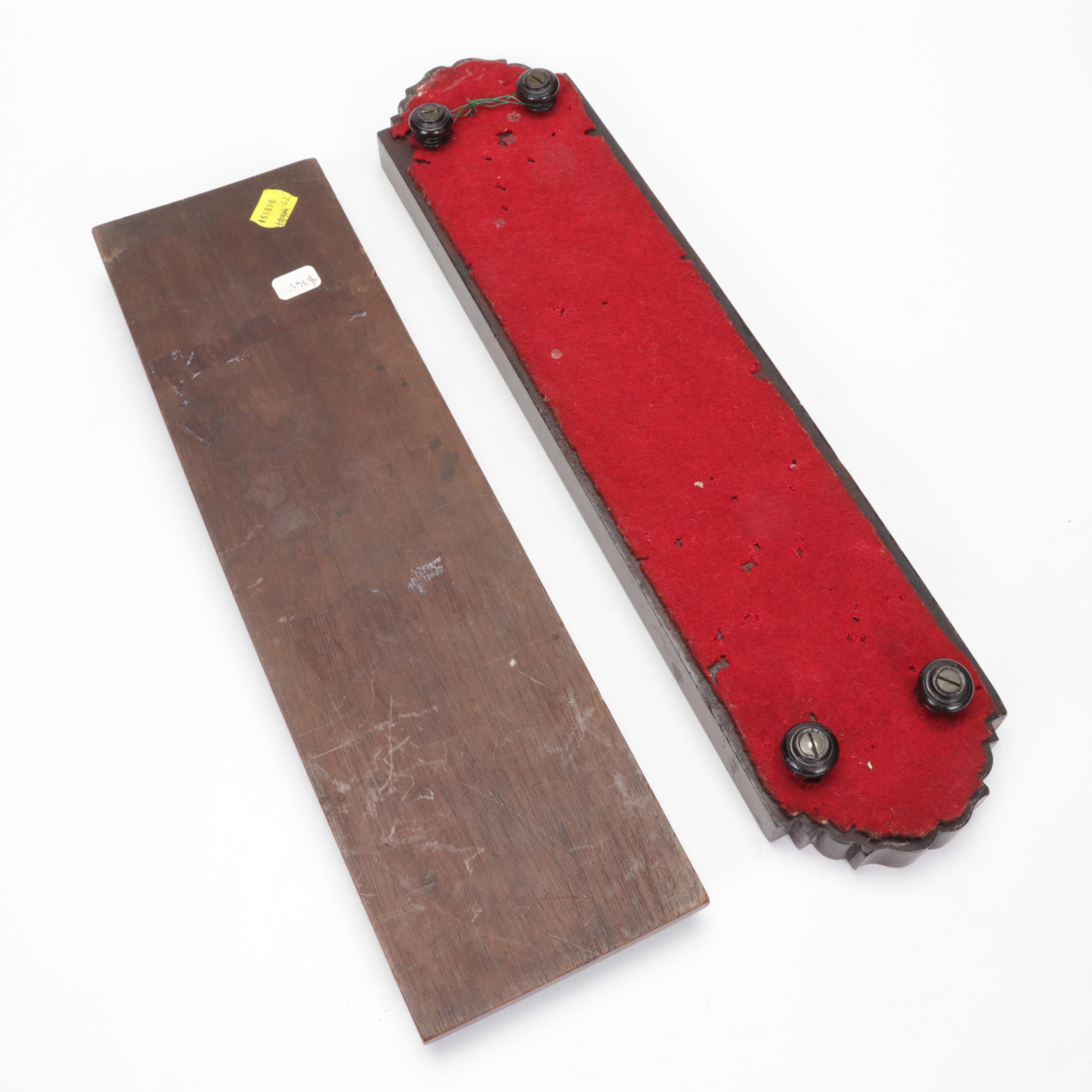 Wood, Marble, and Brass Cribbage Boards