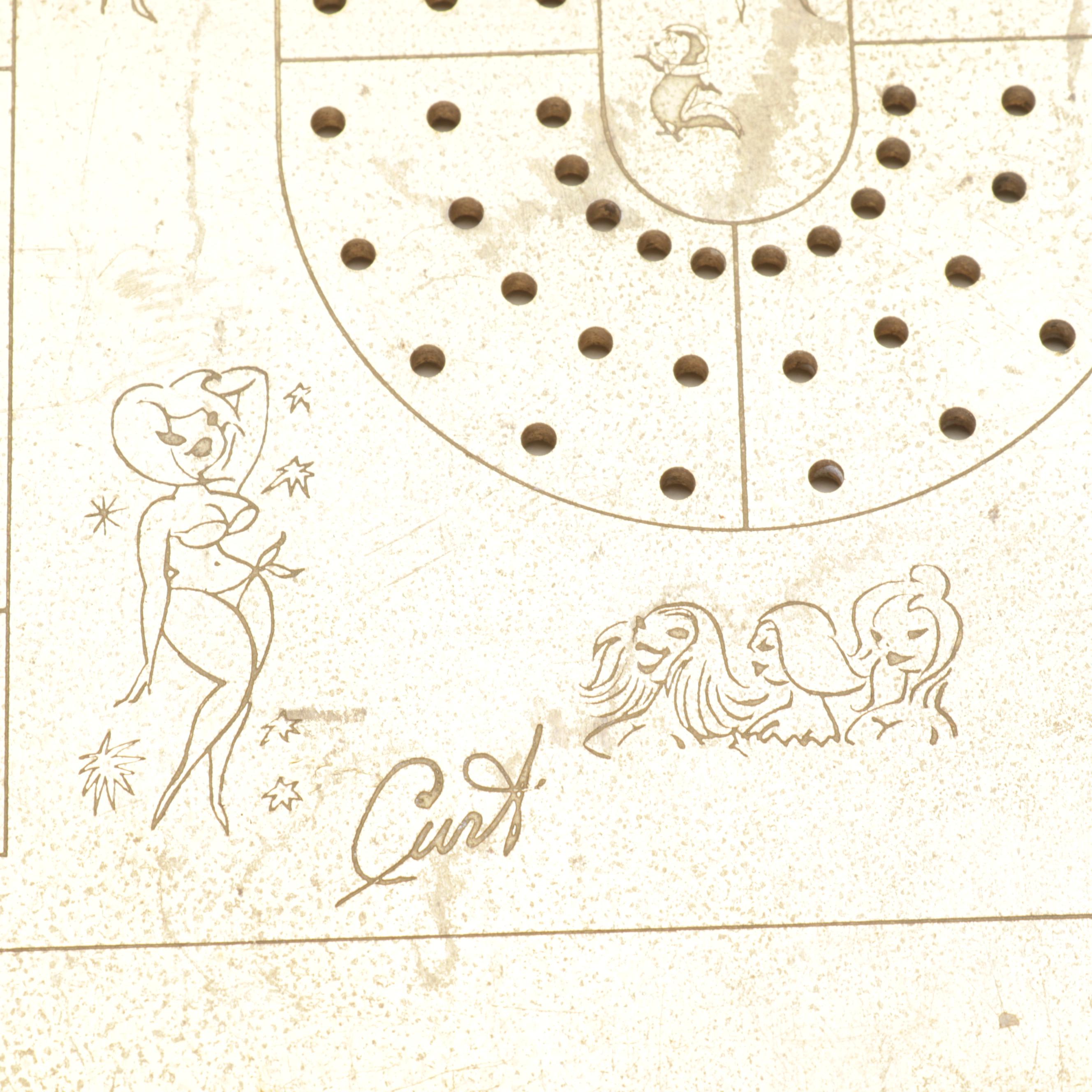 Wood, Marble, and Brass Cribbage Boards