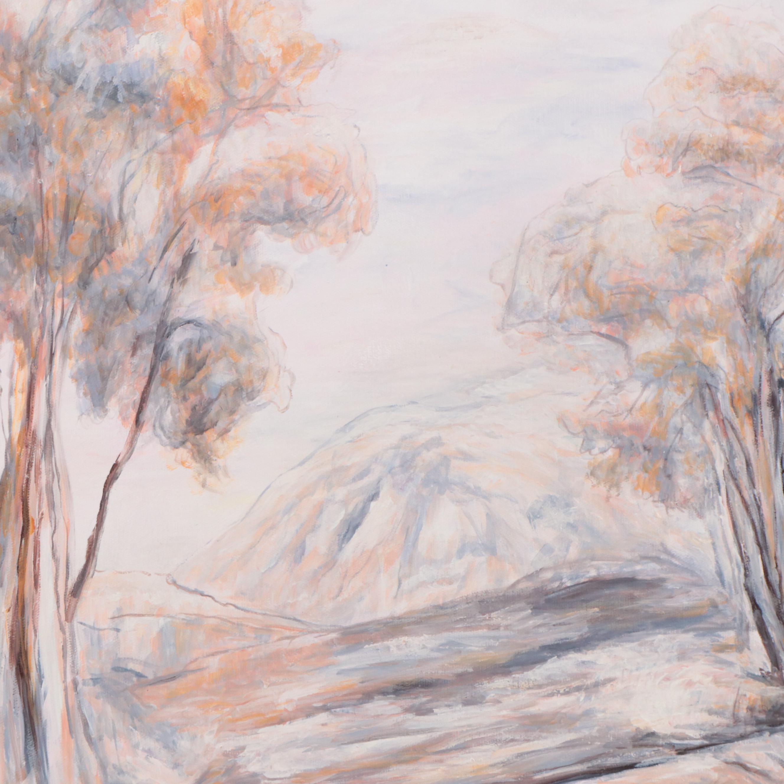 Qinghua Landscape Oil Painting, 21st Century