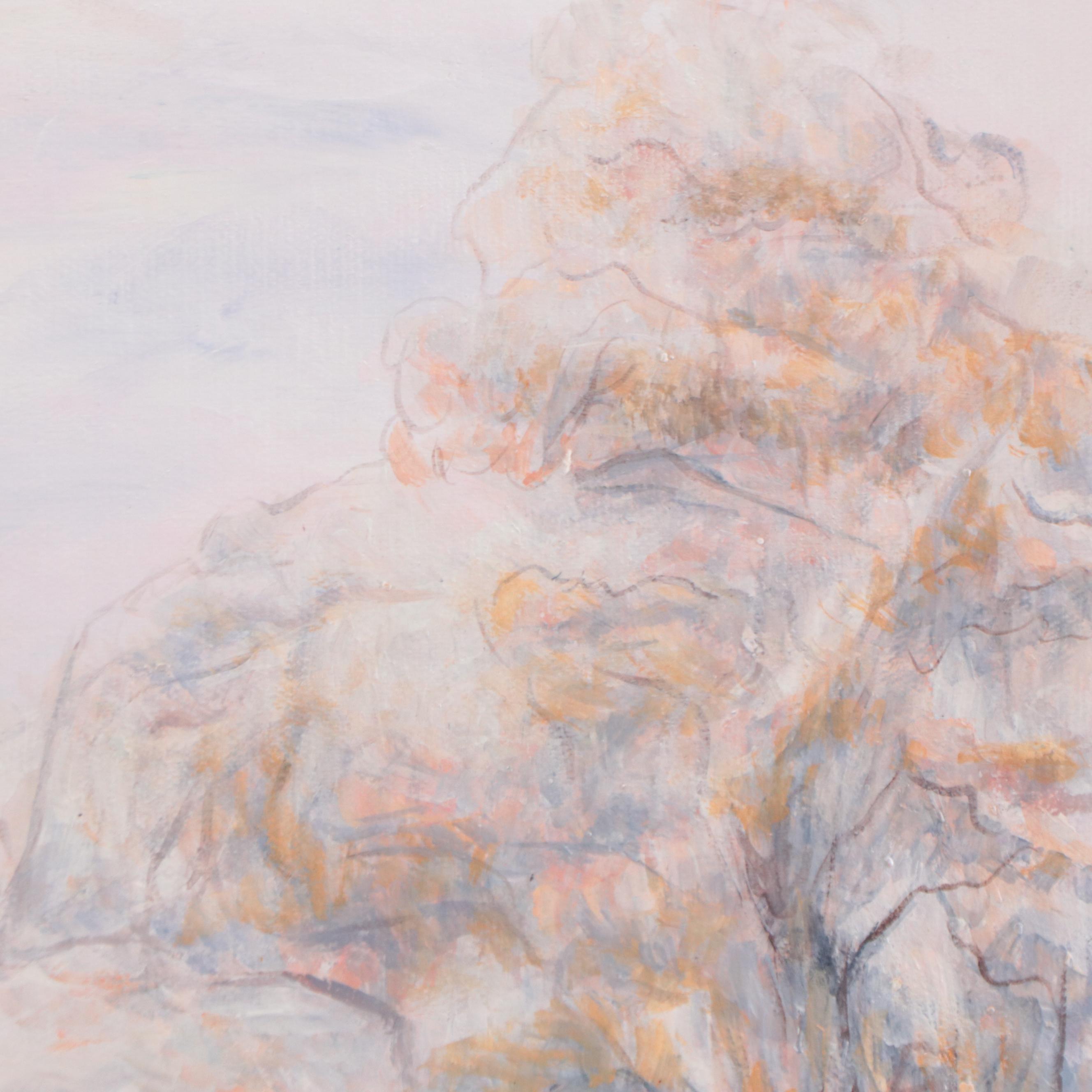 Qinghua Landscape Oil Painting, 21st Century