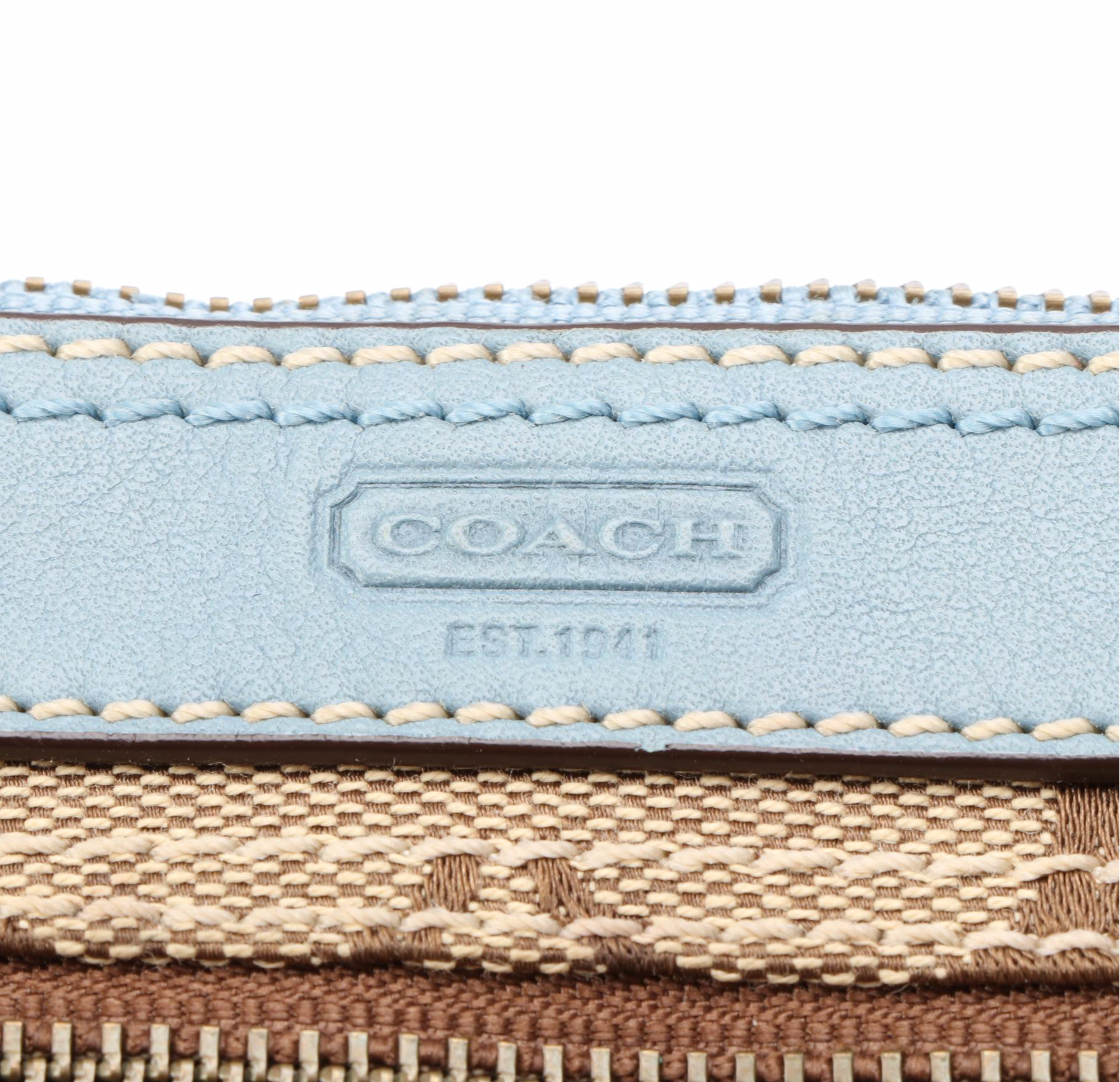 Coach F12868 and 7786 Leather Shoulder Bags with Signature Canvas Small Bags