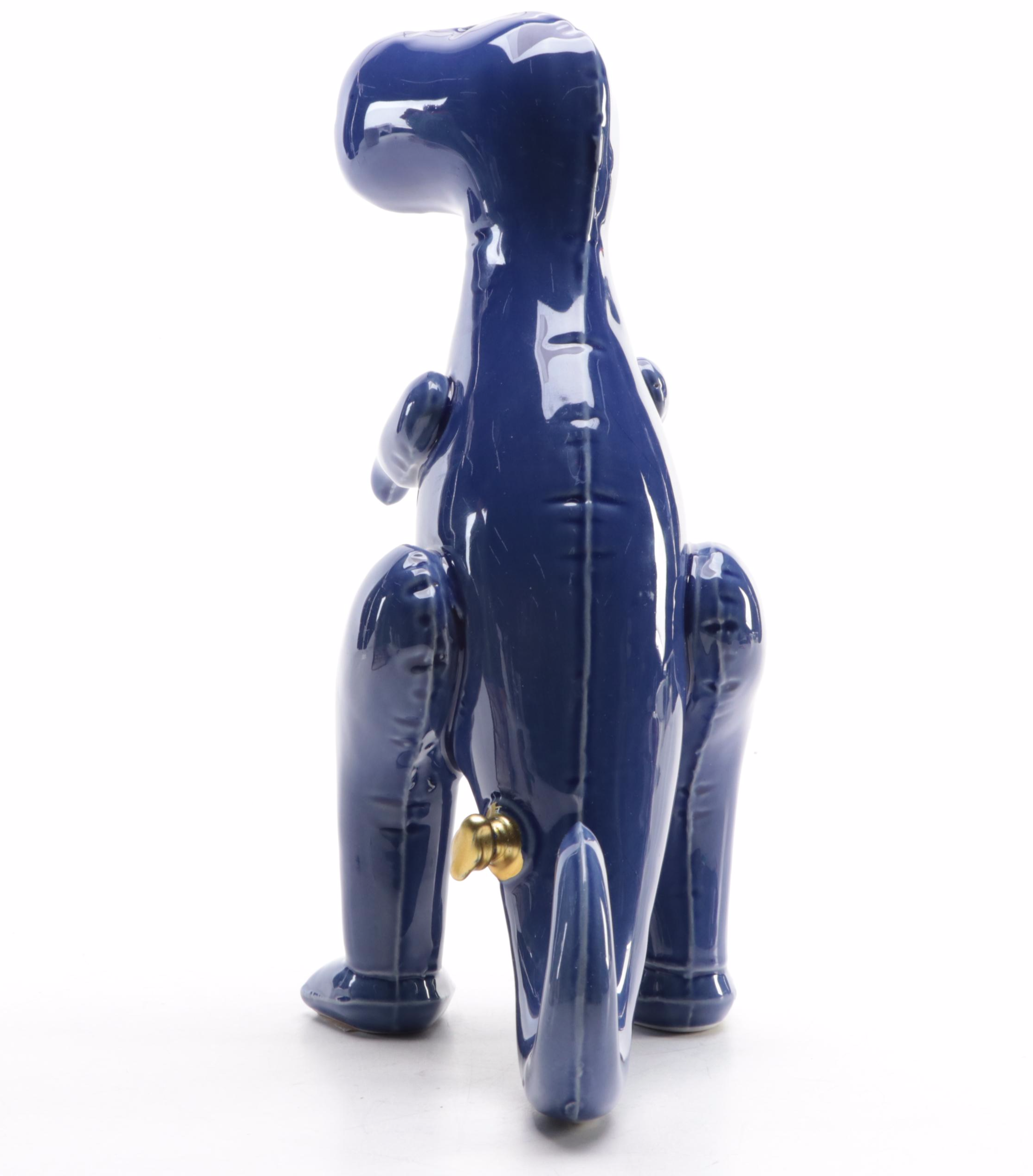 Dinosaur Figurine After Brett Kern with Anthropomorphic Dog