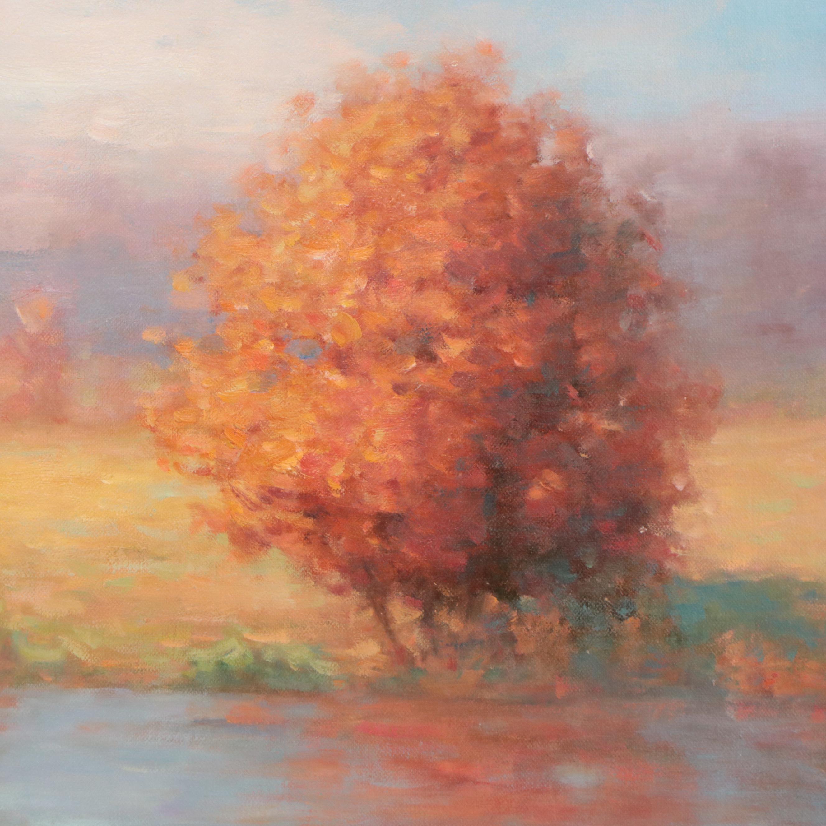 John Young Impressionist Landscape Oil Painting, 21st Century