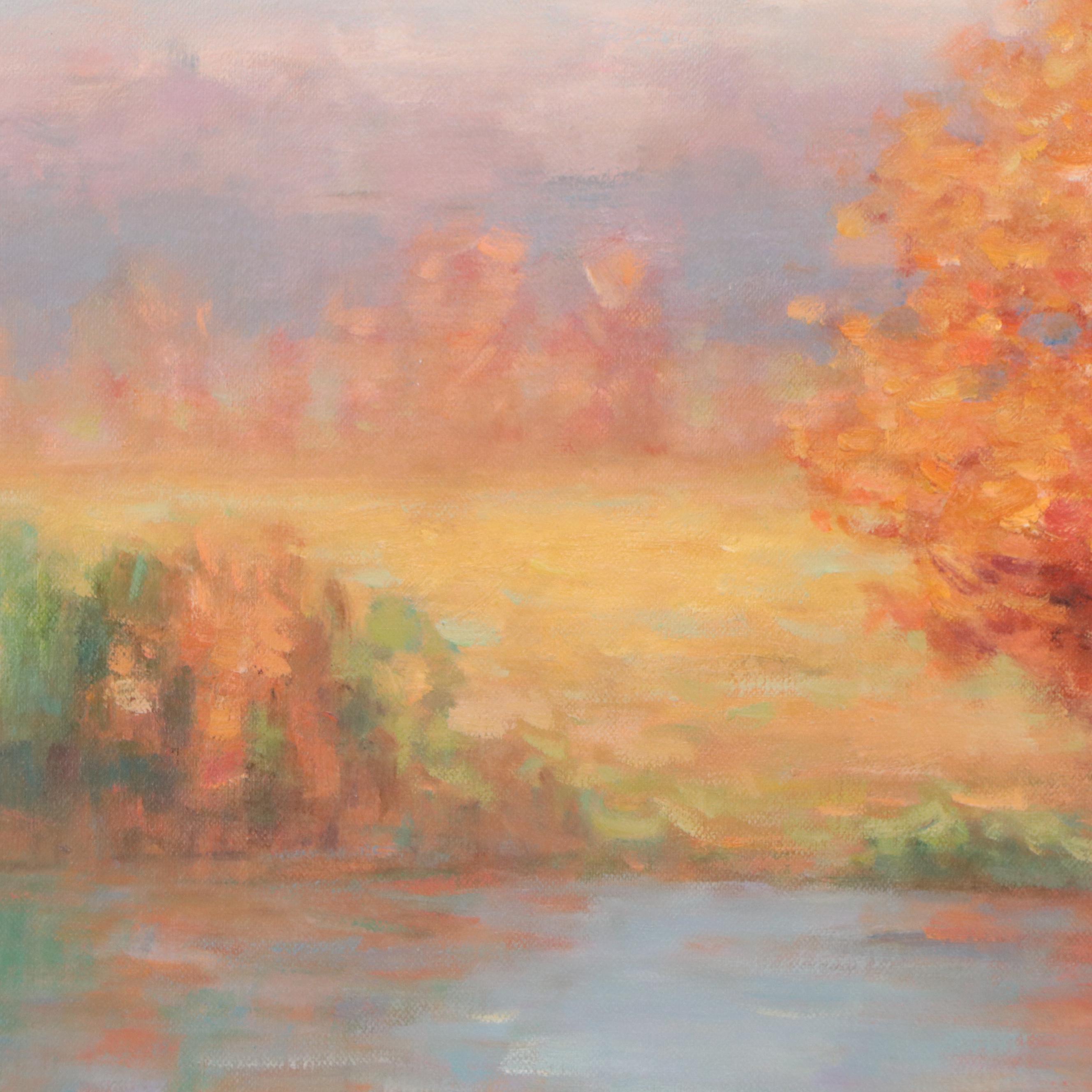 John Young Impressionist Landscape Oil Painting, 21st Century