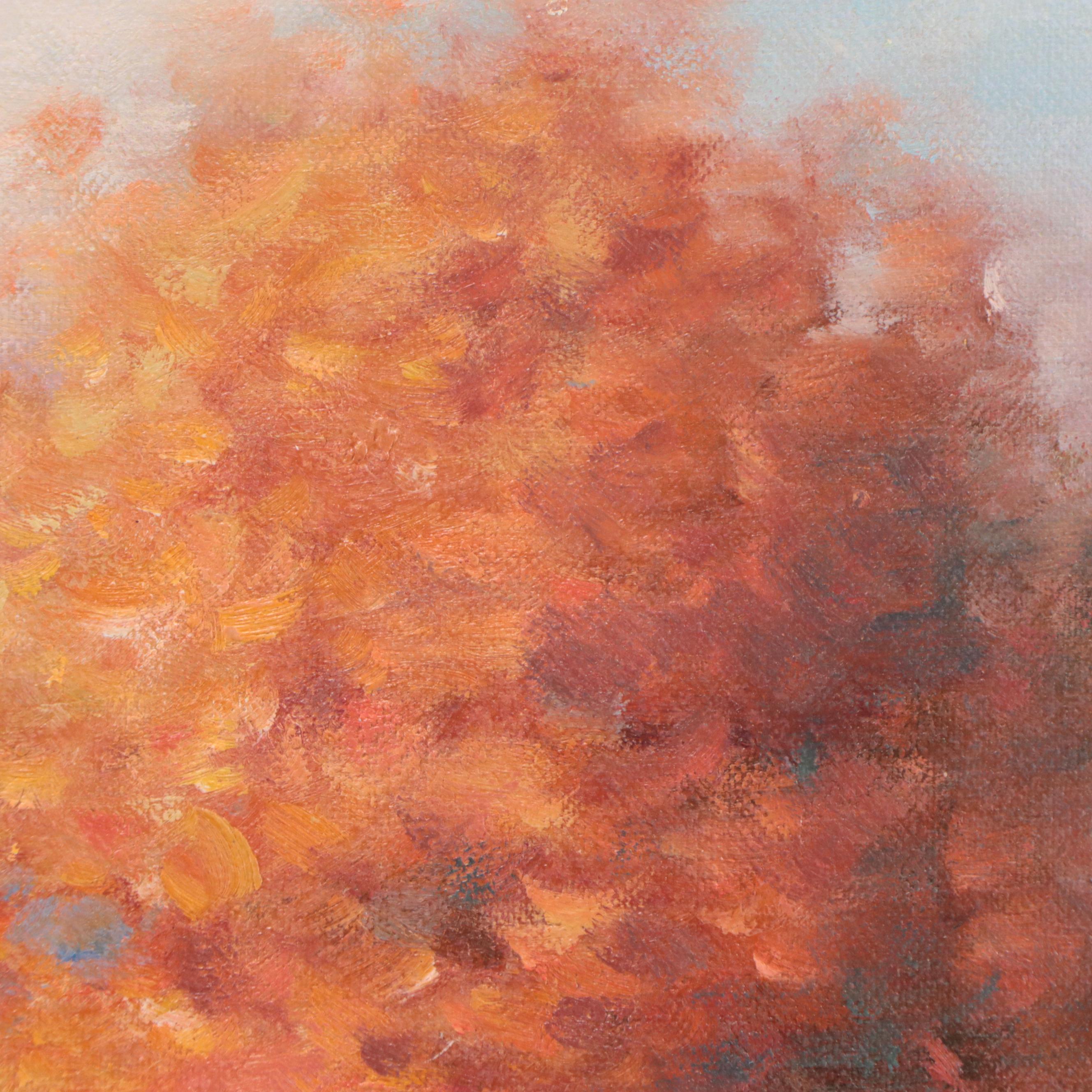 John Young Impressionist Landscape Oil Painting, 21st Century