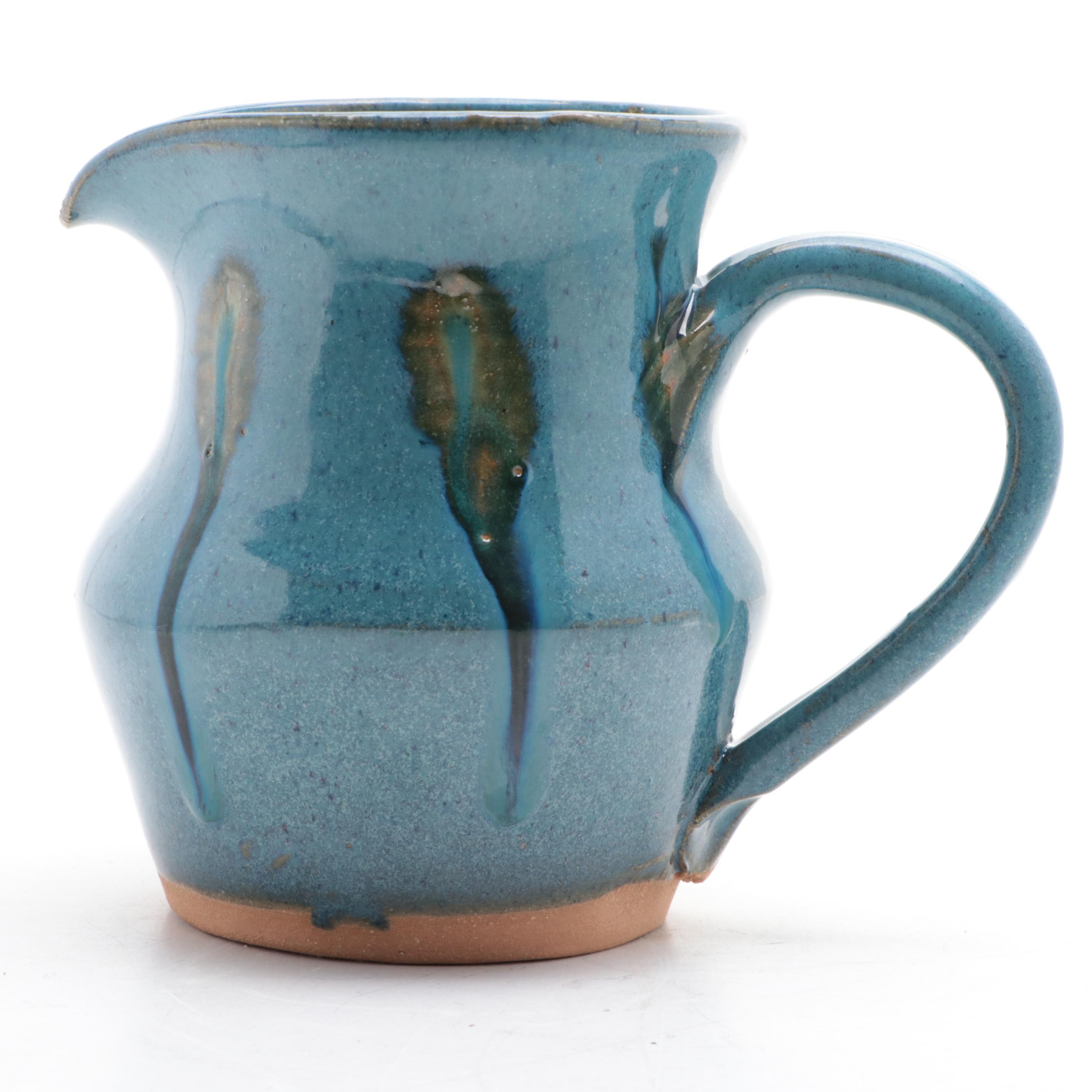 Bob Brown Studio in the Woods Pottery Glazed Stoneware Pitcher