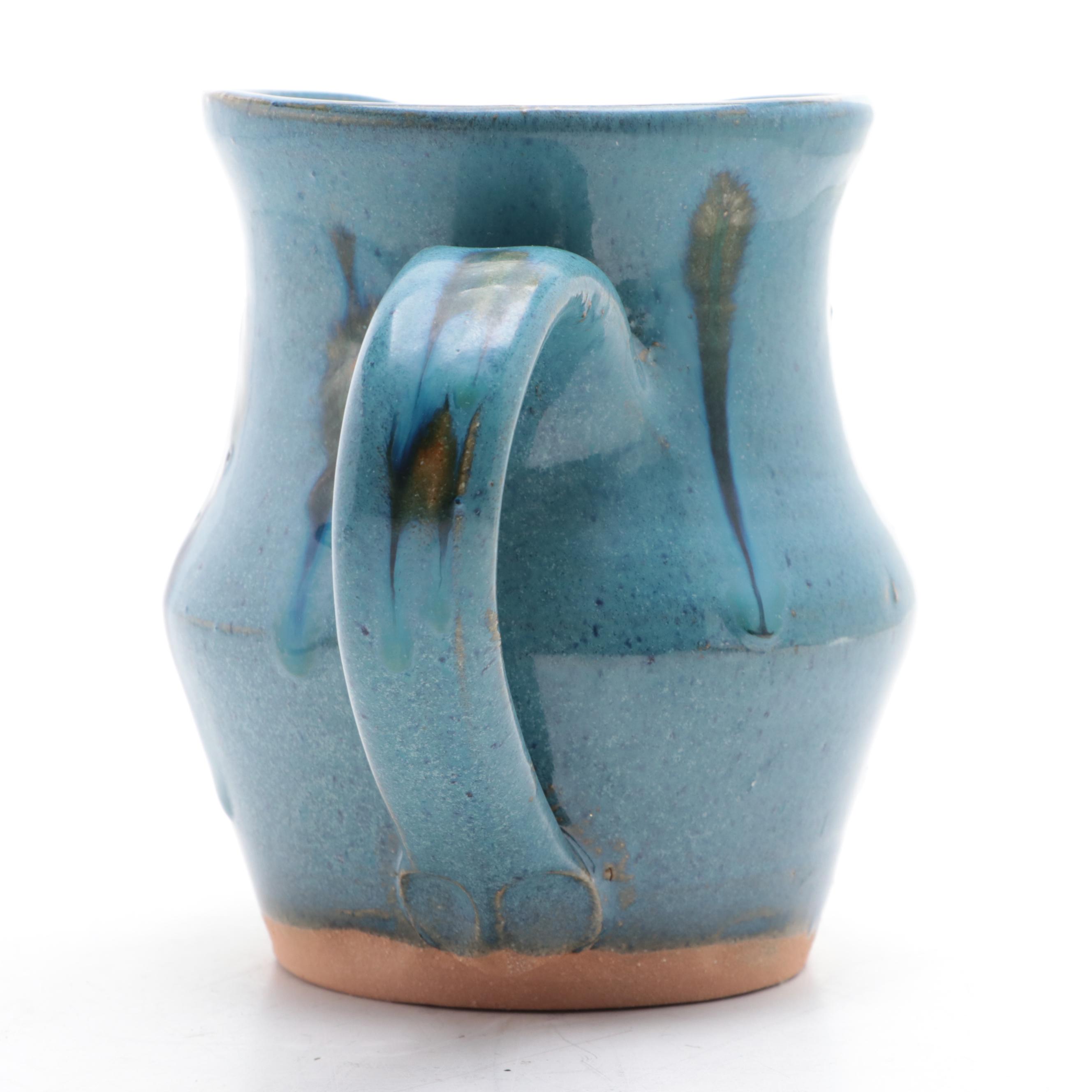 Bob Brown Studio in the Woods Pottery Glazed Stoneware Pitcher