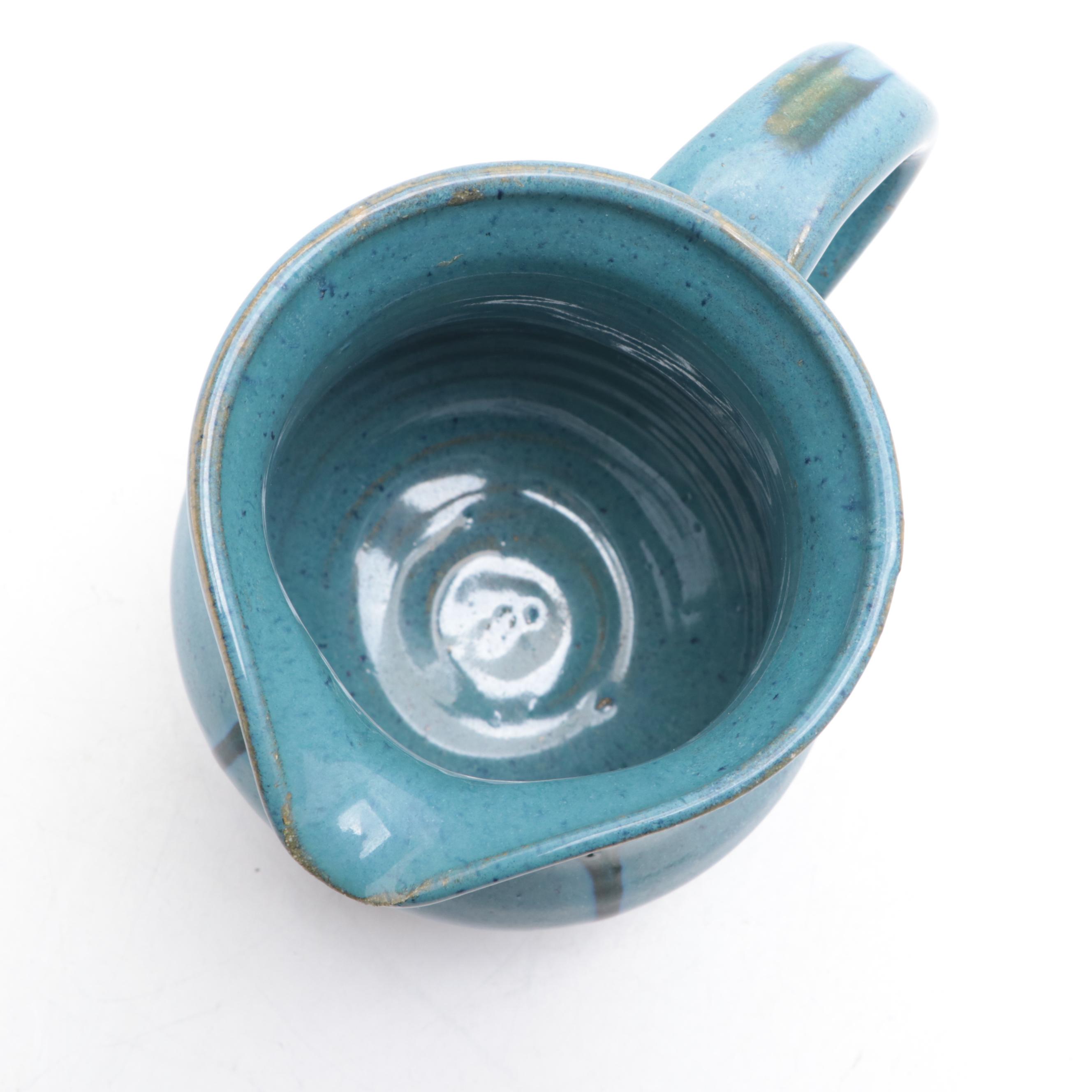 Bob Brown Studio in the Woods Pottery Glazed Stoneware Pitcher