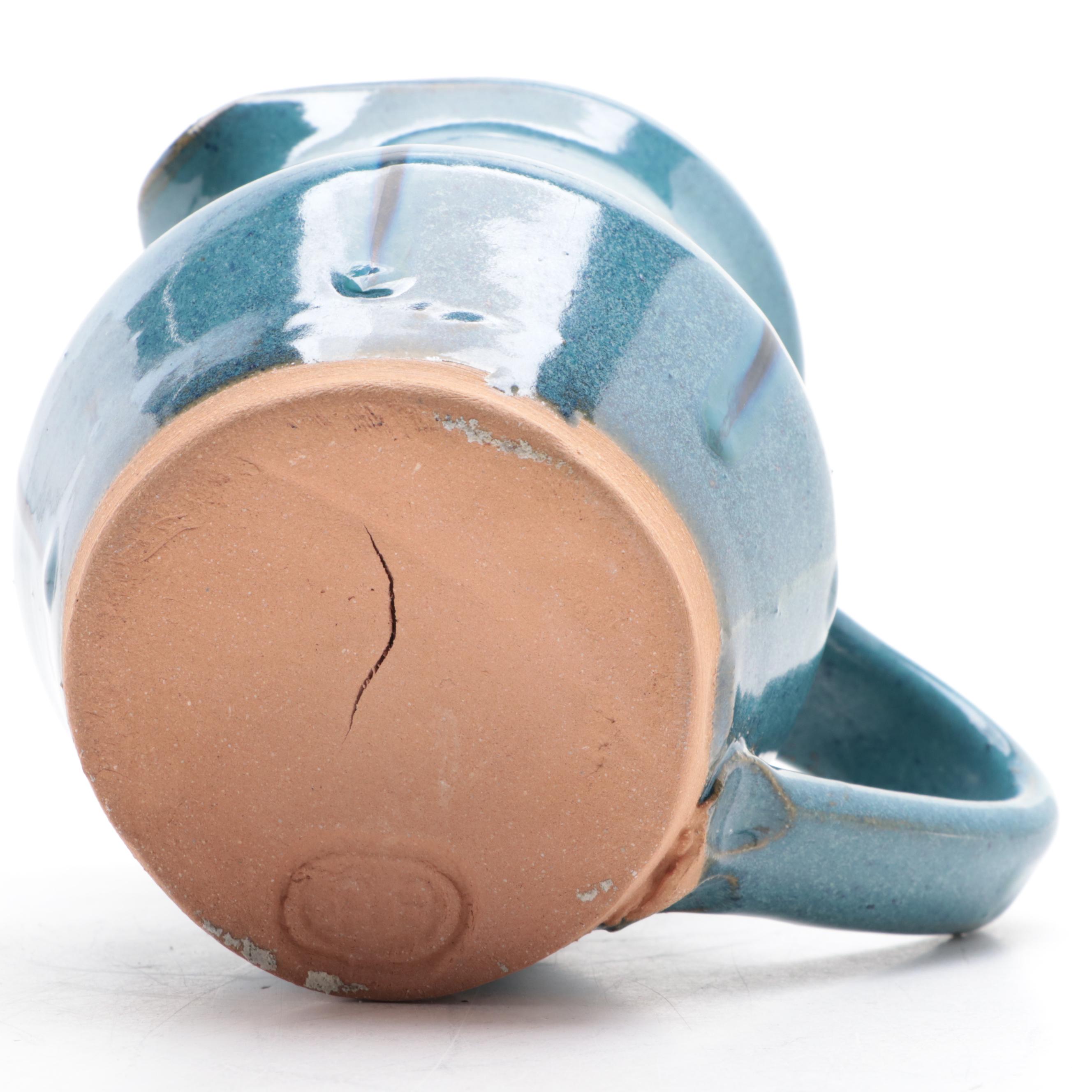 Bob Brown Studio in the Woods Pottery Glazed Stoneware Pitcher