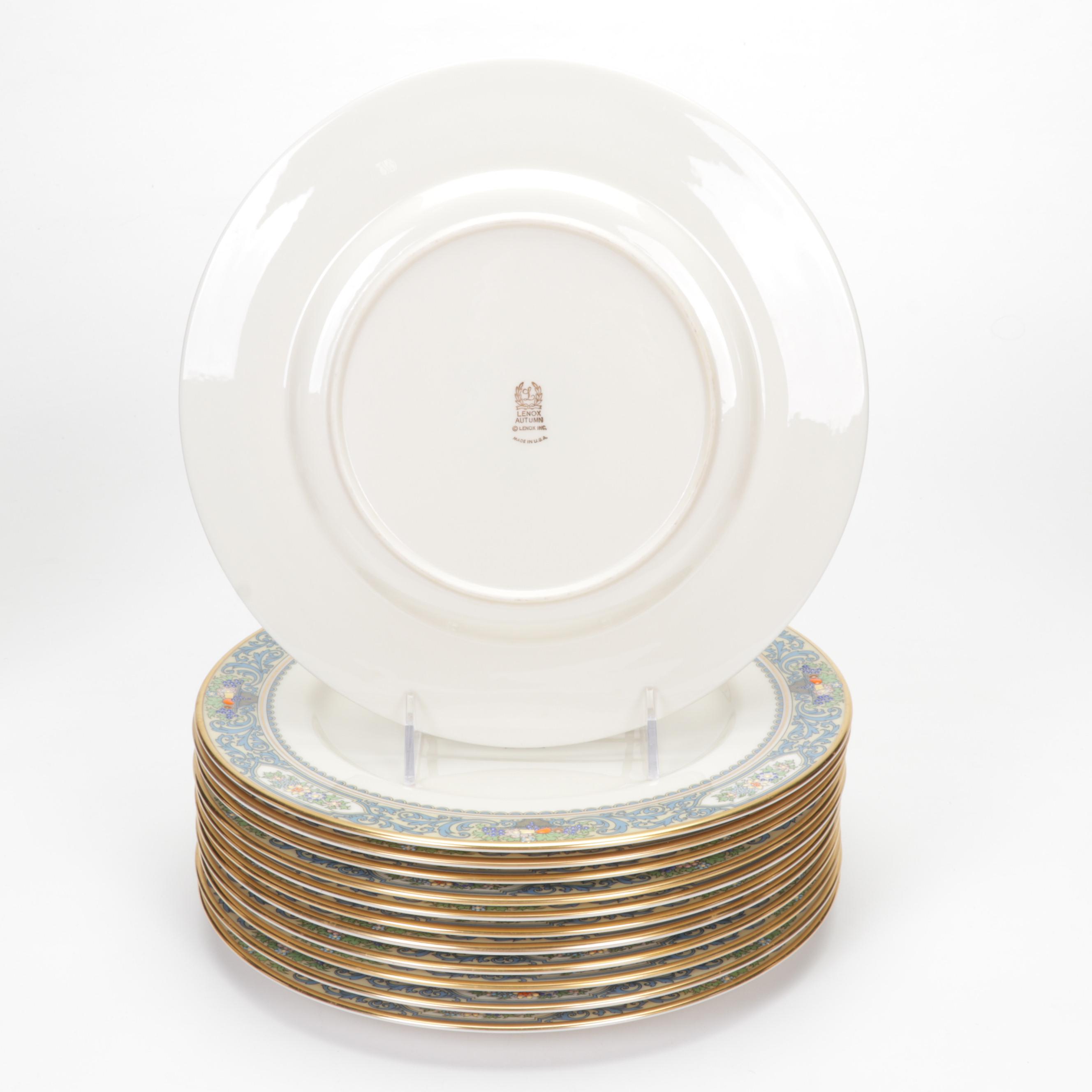 Lenox "Autumn" Porcelain Dinnerware, Late 20th Century