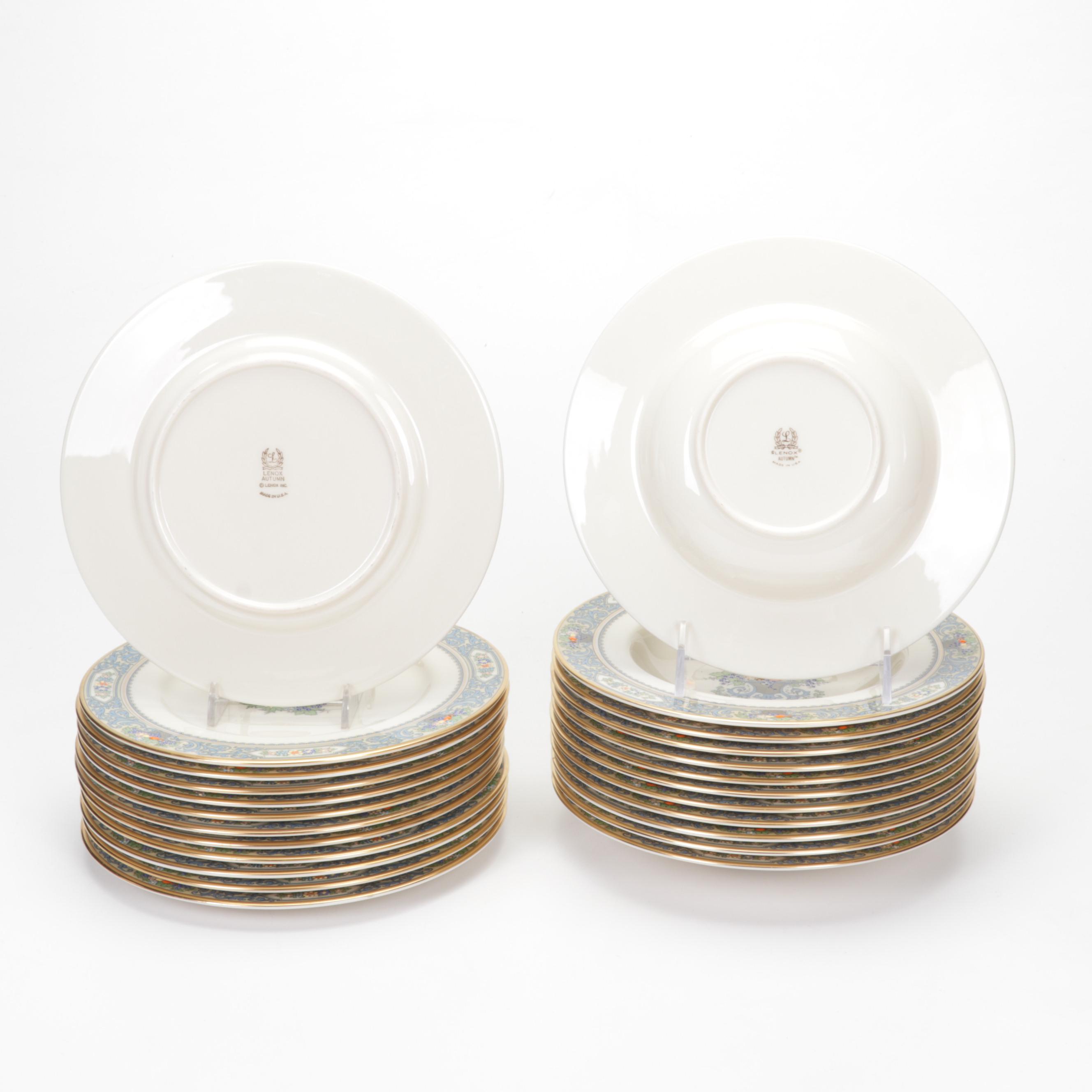 Lenox "Autumn" Porcelain Dinnerware, Late 20th Century