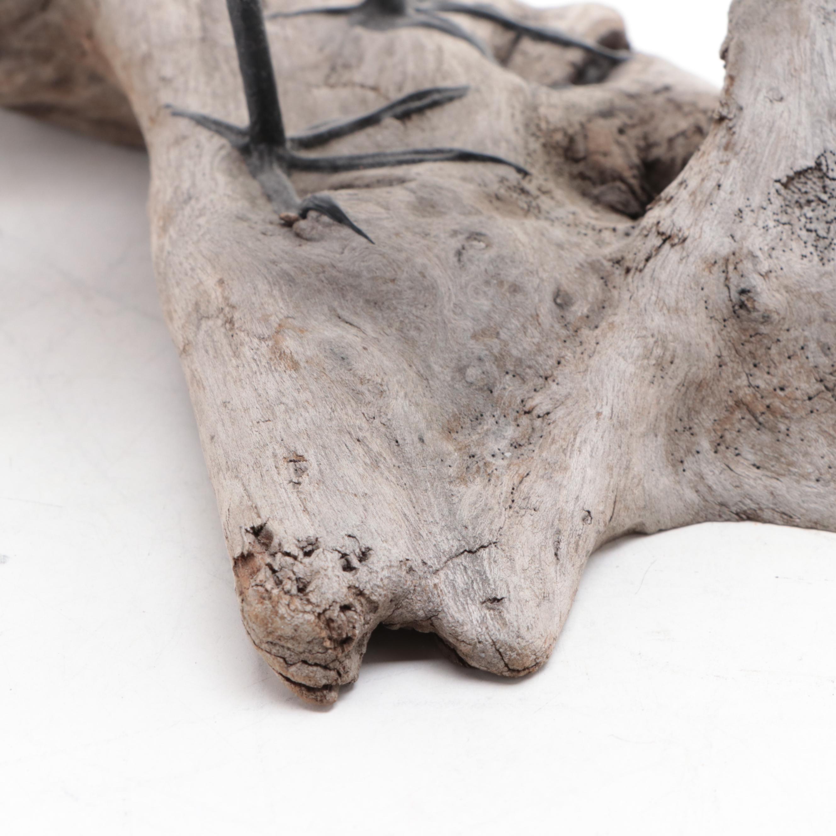 Curtis W. Waterfield Signed "Sanderling" Wooden Figurine, 2006