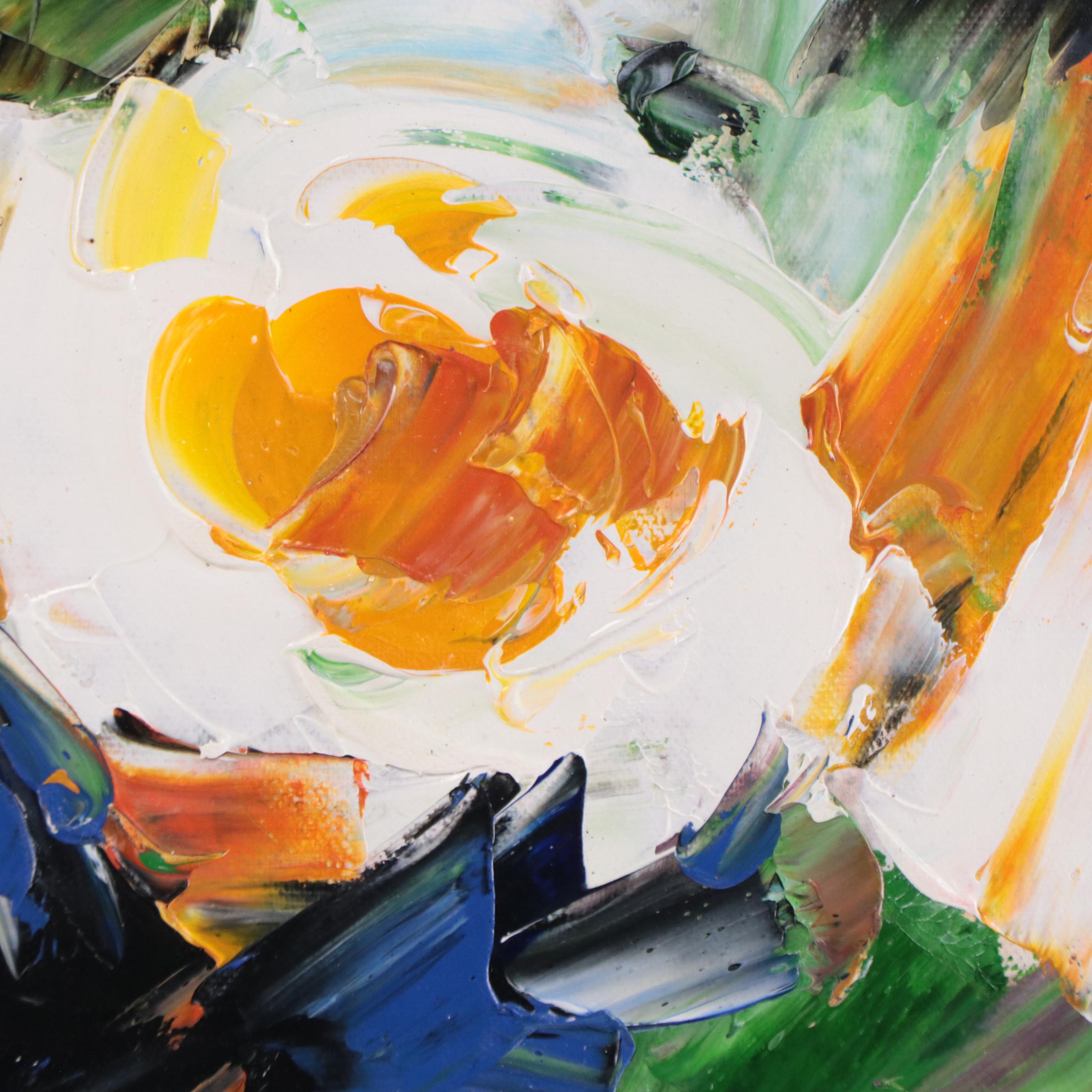 Ping Still Life Oil Painting, 21st Century