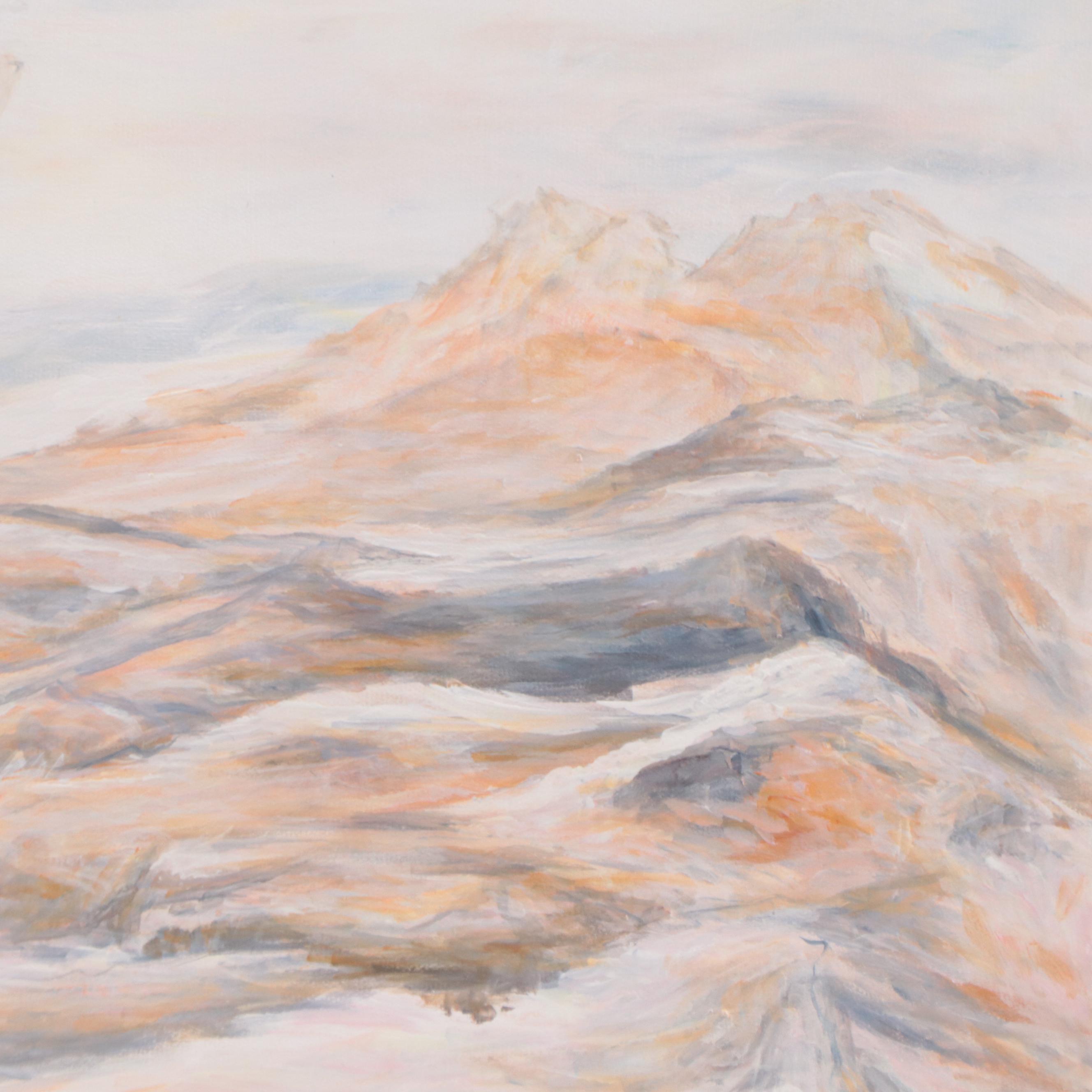 Qinghua Landscape Oil Painting, 21st Century