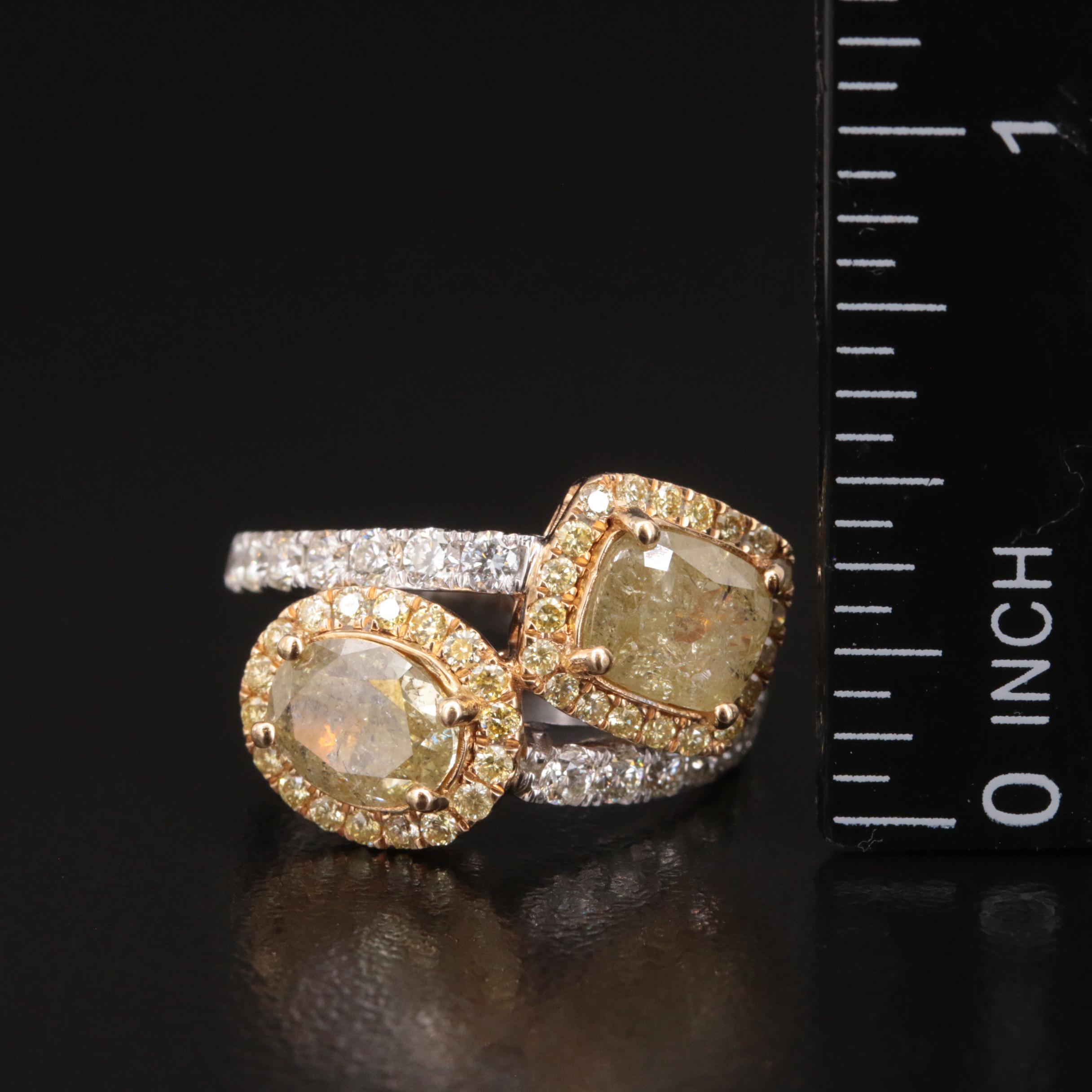 14K Two-Tone 4.49 CTW Diamond Ring