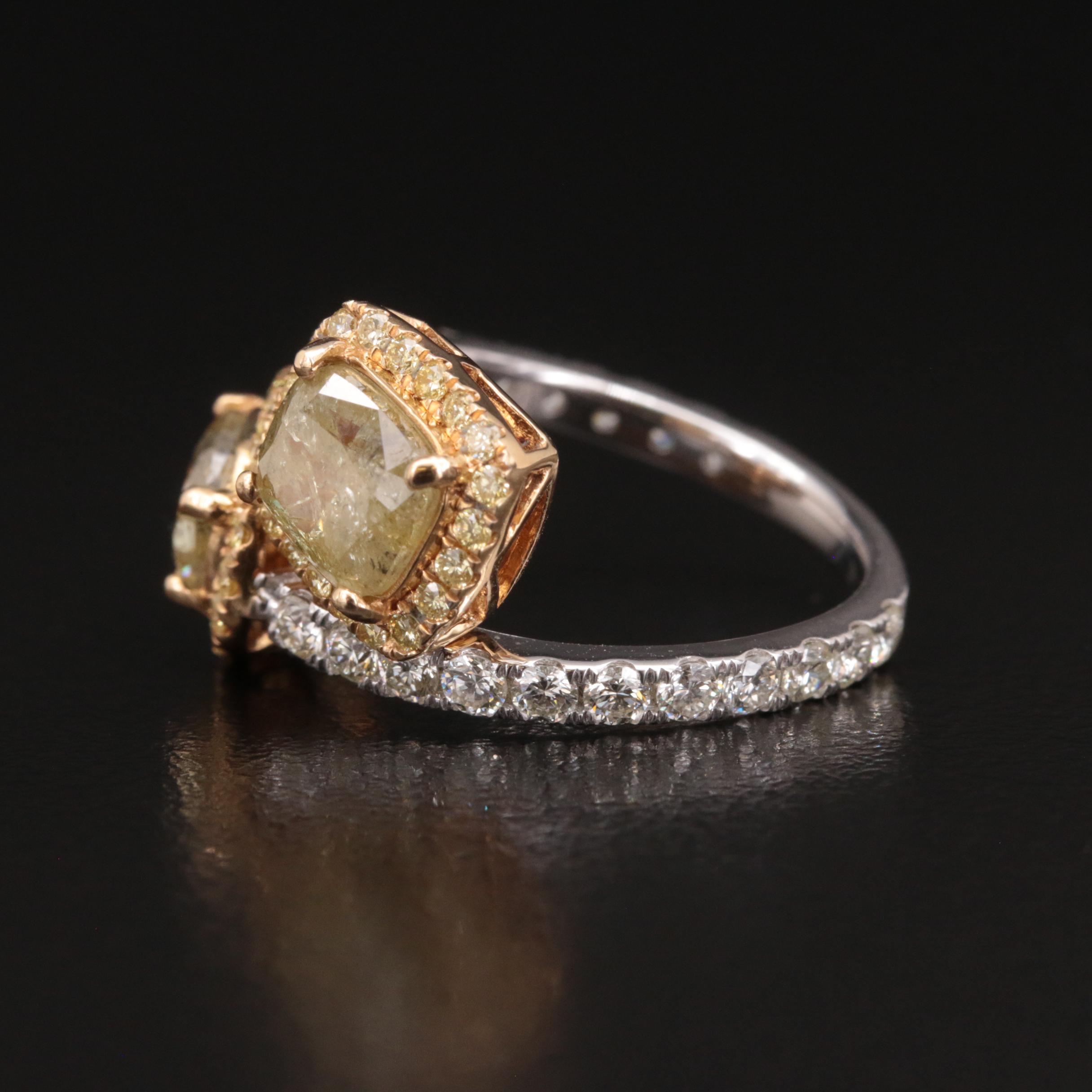 14K Two-Tone 4.49 CTW Diamond Ring