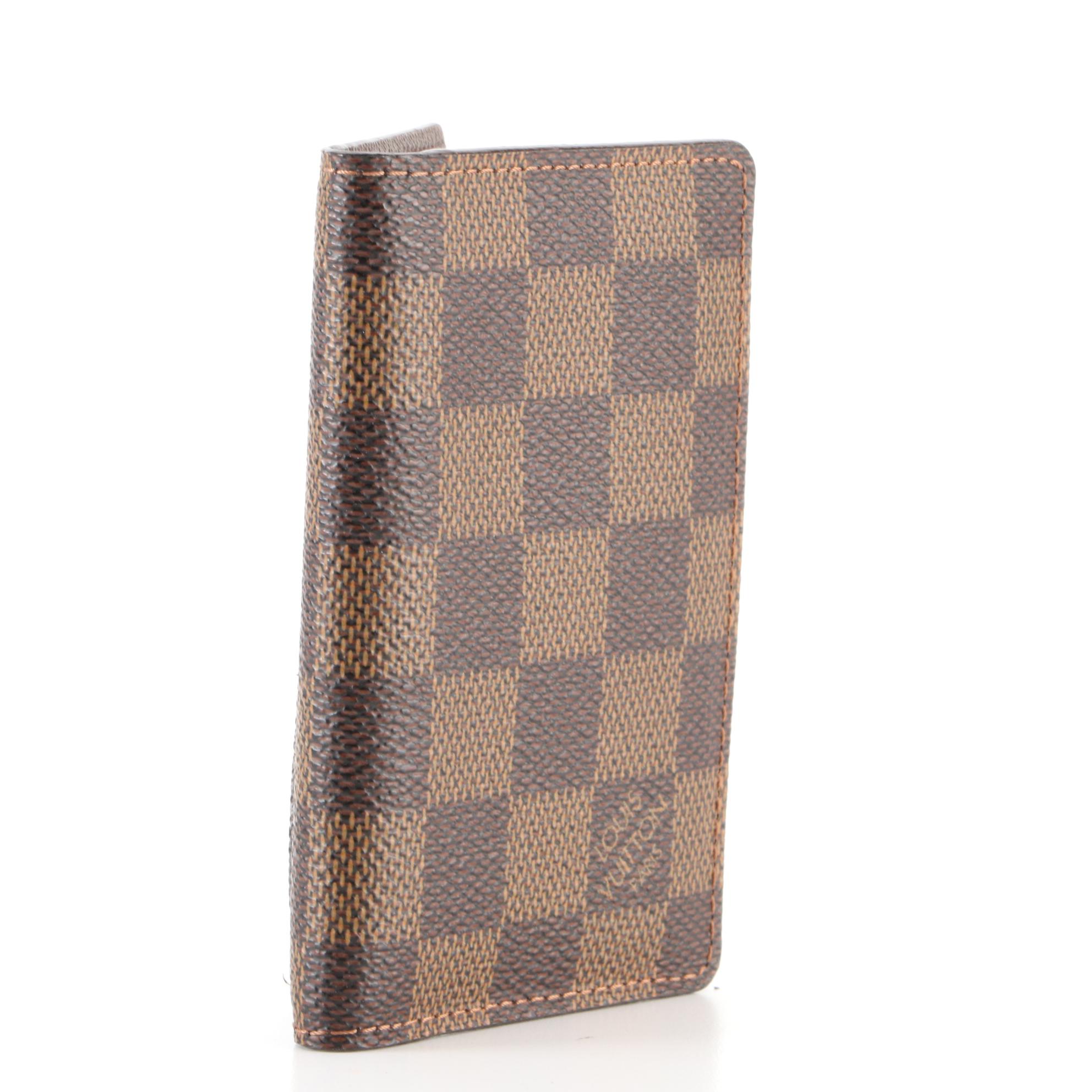 Louis Vuitton Organizer de Poche/Card Case in Damier Ebene Canvas