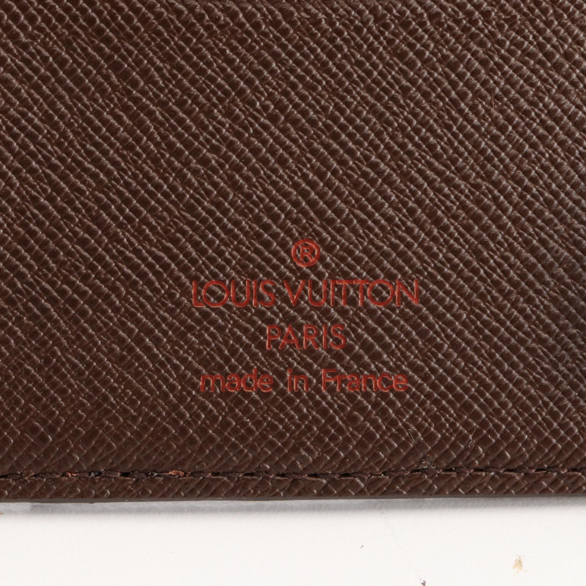 Louis Vuitton Organizer de Poche/Card Case in Damier Ebene Canvas