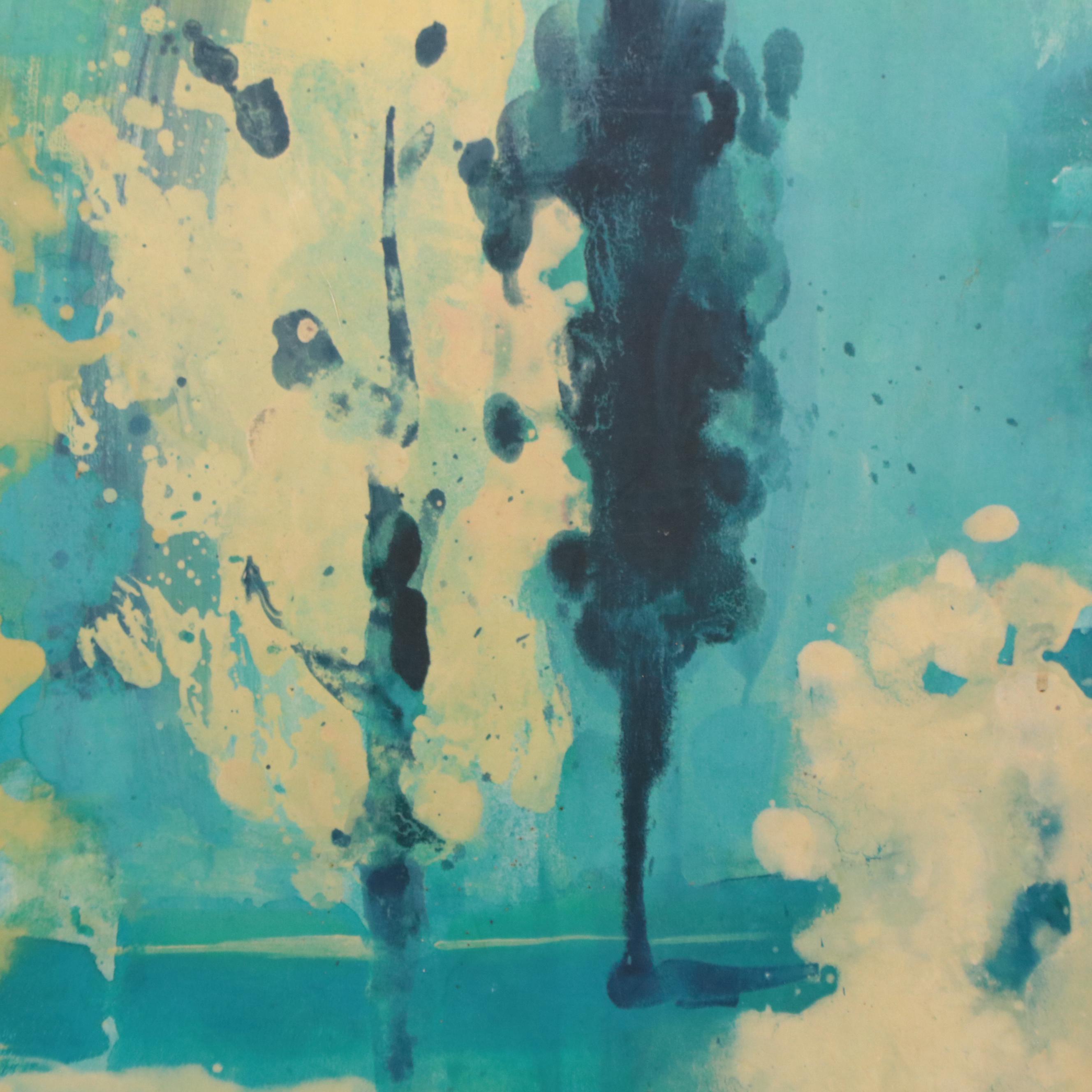 Landscape Offset Lithograph After Agnes Saint Leger, Circa 2000