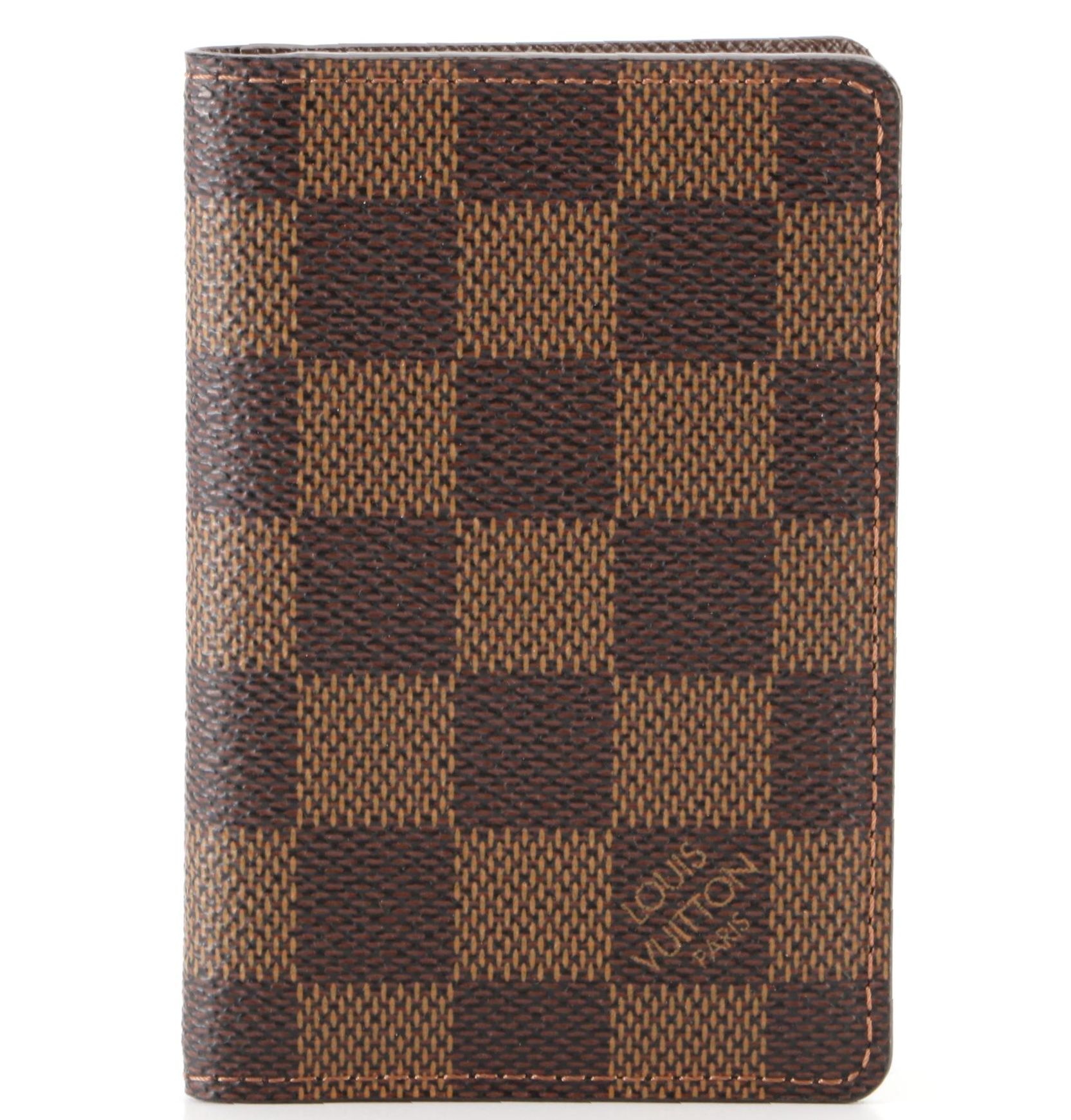 Louis Vuitton Organizer de Poche/Card Case in Damier Ebene Canvas