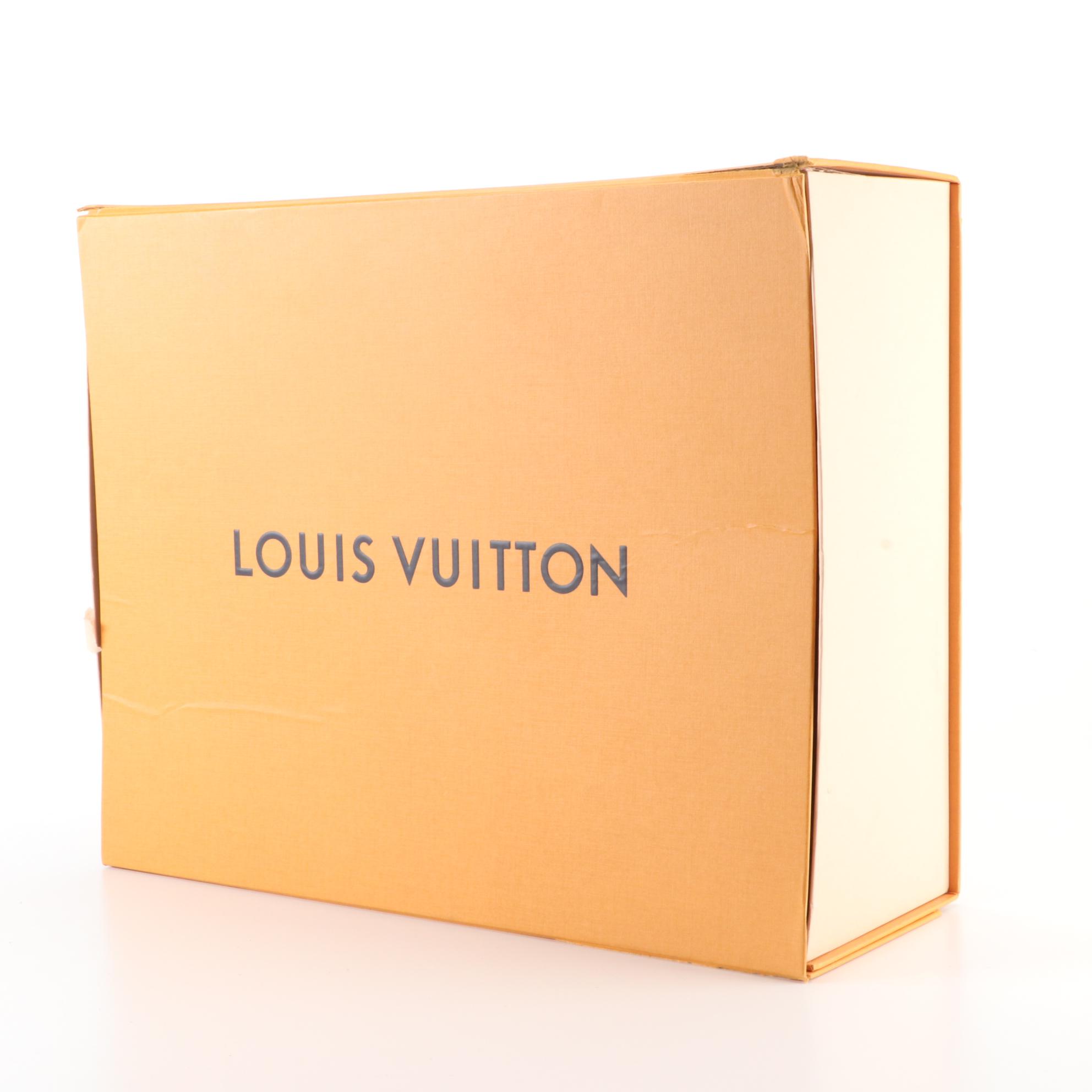 Louis Vuitton Discovery Backpack PM Taïga Leather/Monogram Eclipse Canvas, Box